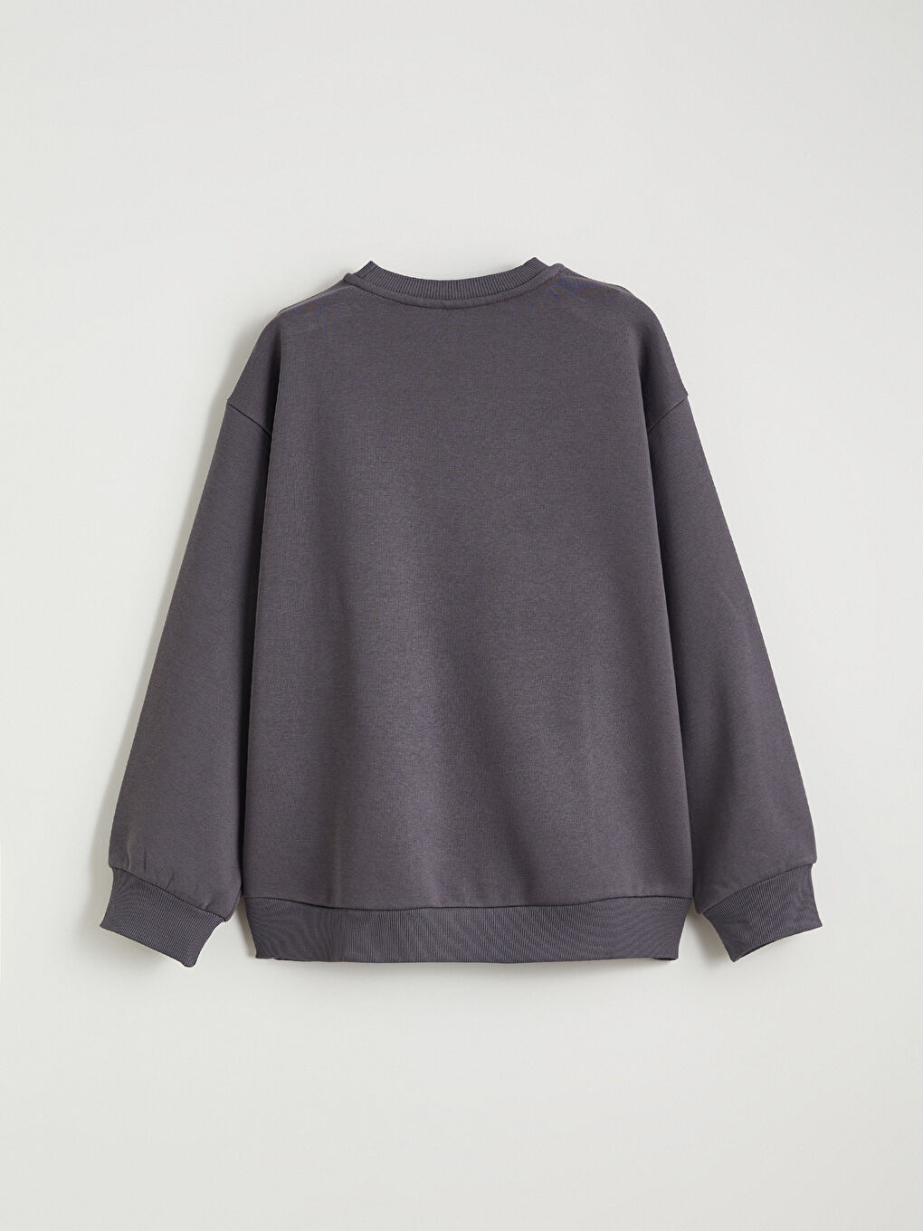 Gri Kuromi Baskılı Kız Çocuk Kalın Sweatshirt-3