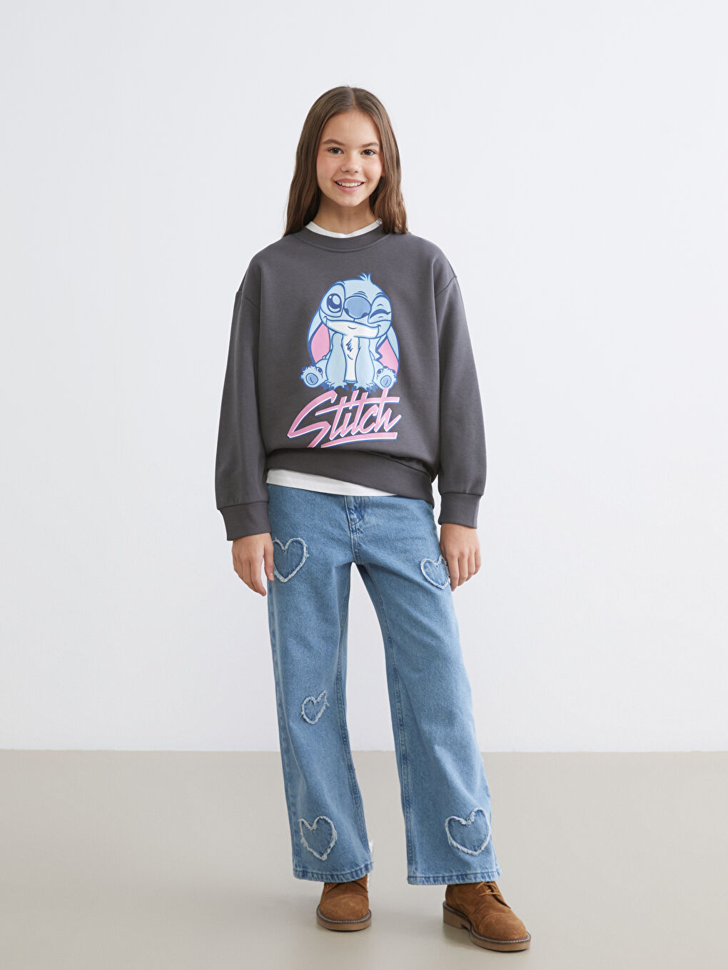 Girl GREY Sweatshirt-1