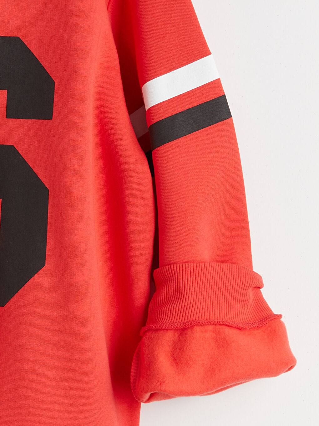 Kırmızı Bisiklet Yaka Miffy Baskılı Kız Çocuk Sweatshirt-2