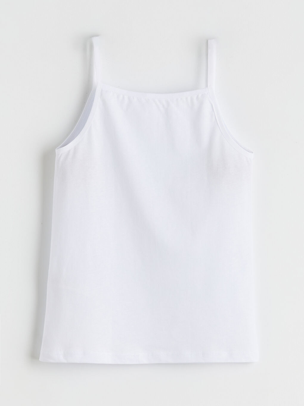 Square Collar Girls' Vest 2 Pack-3