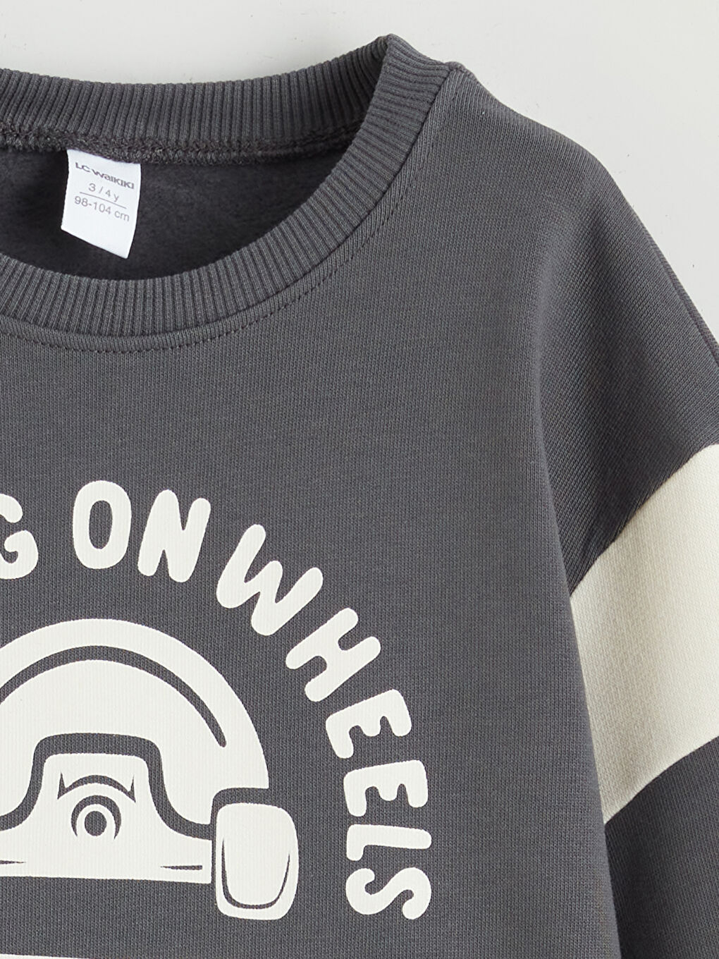 Gri Baskılı Erkek Çocuk Sweatshirt-1