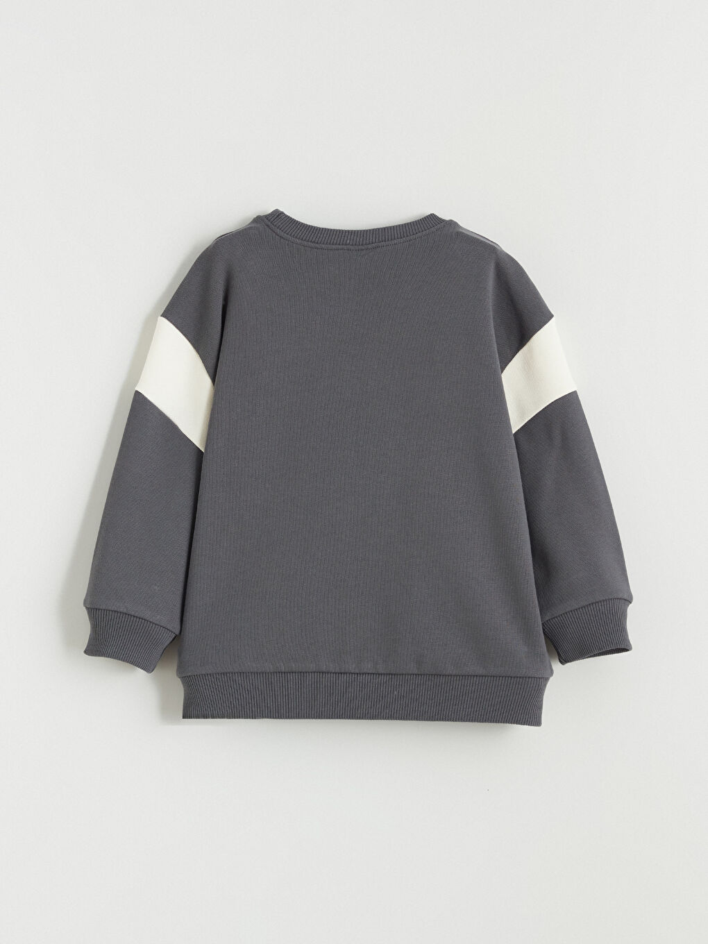 Gri Baskılı Erkek Çocuk Sweatshirt-3