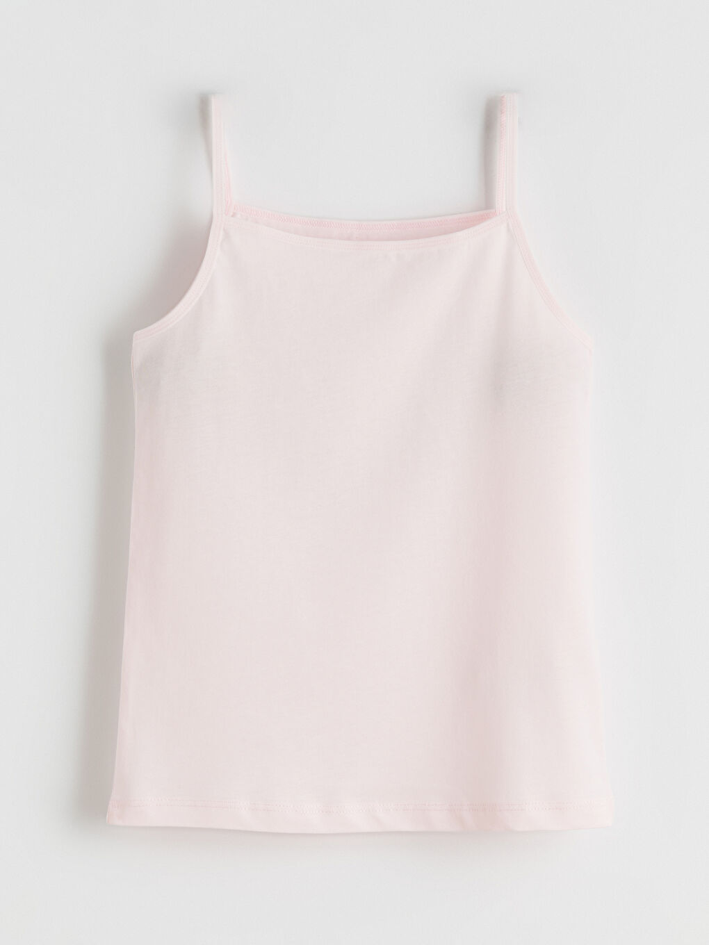 Beyaz Kare Yaka Kız Çocuk Atlet 3'lü-7