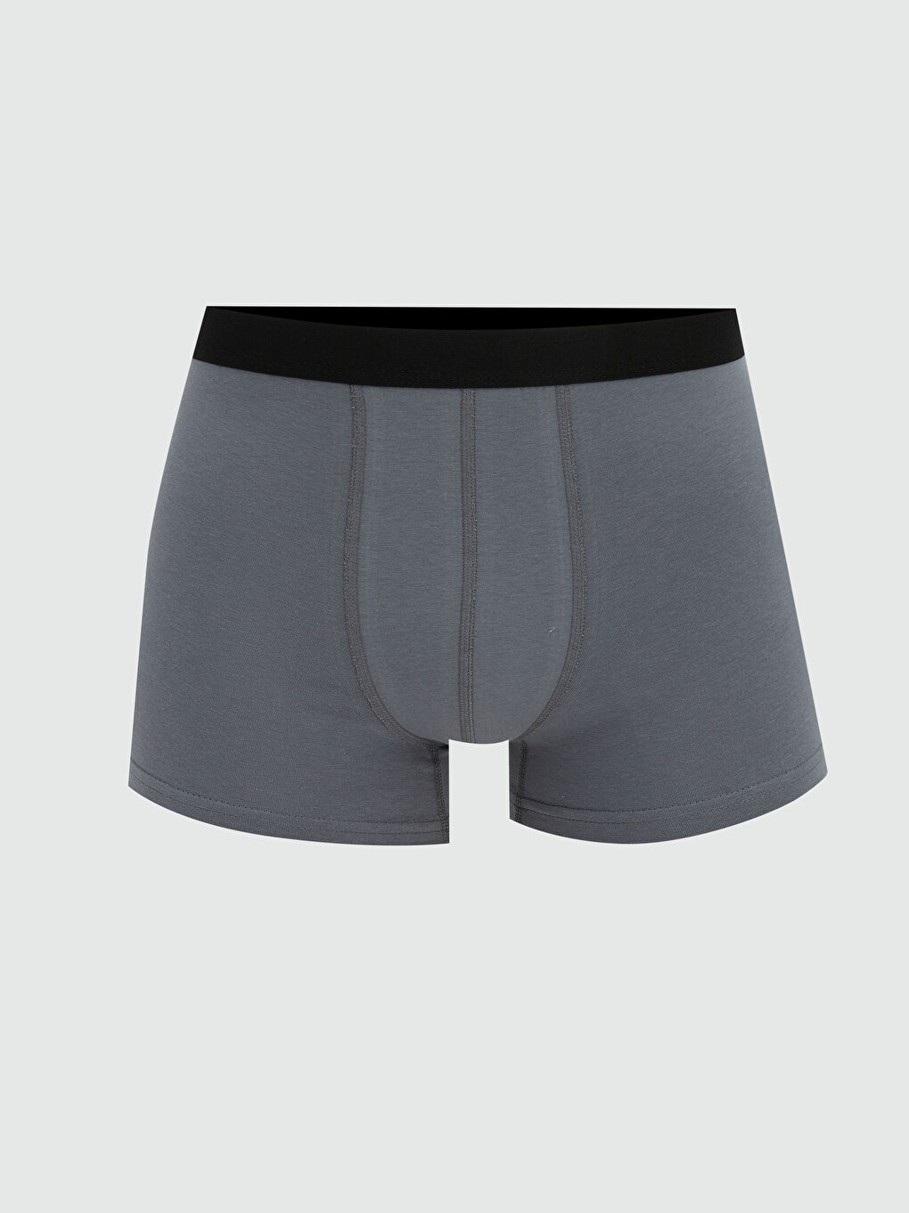 Gri Standart Kalıp Pamuklu Esnek Erkek Boxer 7'li-2