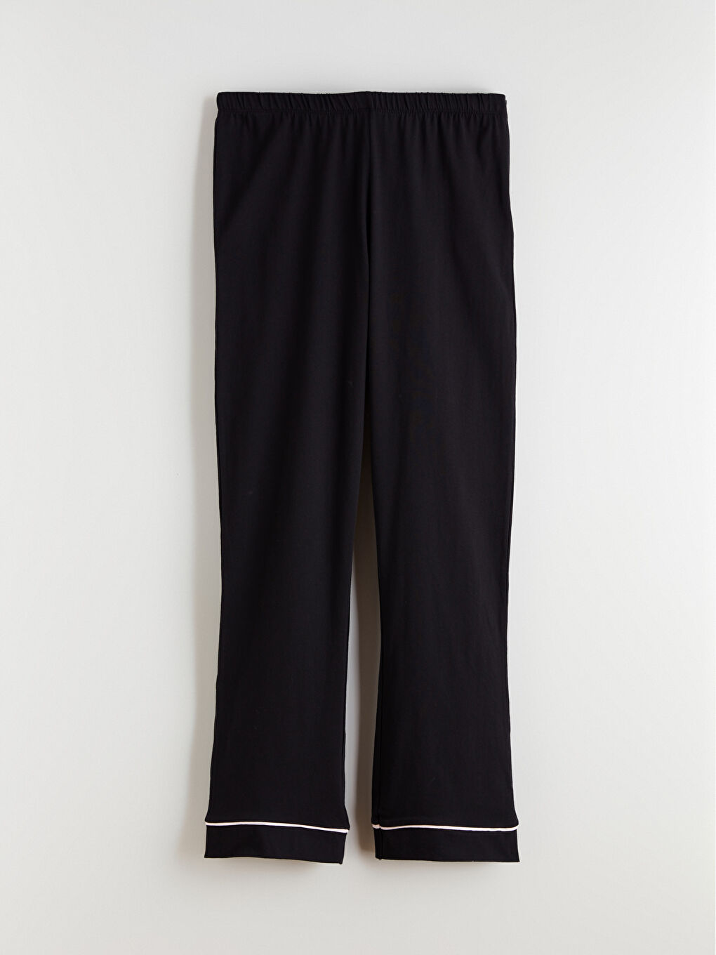 Siyah Gömlek Yaka Kadın Pijama Takımı-7