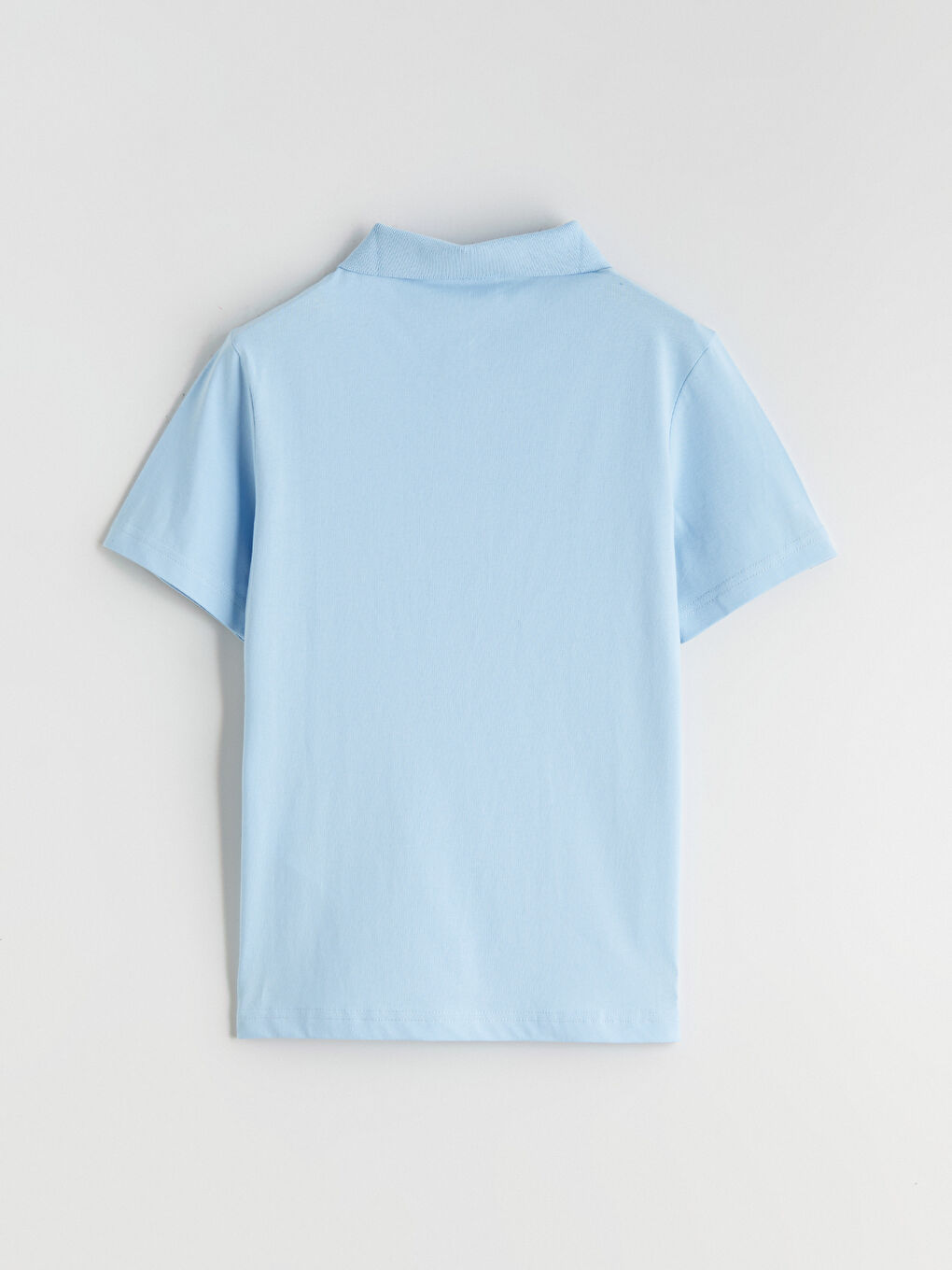 Mavi Polo Yaka Erkek Çocuk Tişört-2