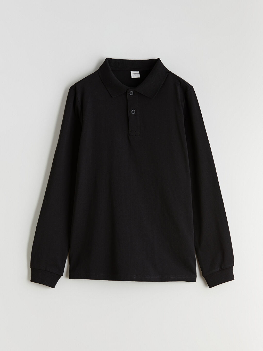 Siyah Polo Yaka Erkek Çocuk Tişört