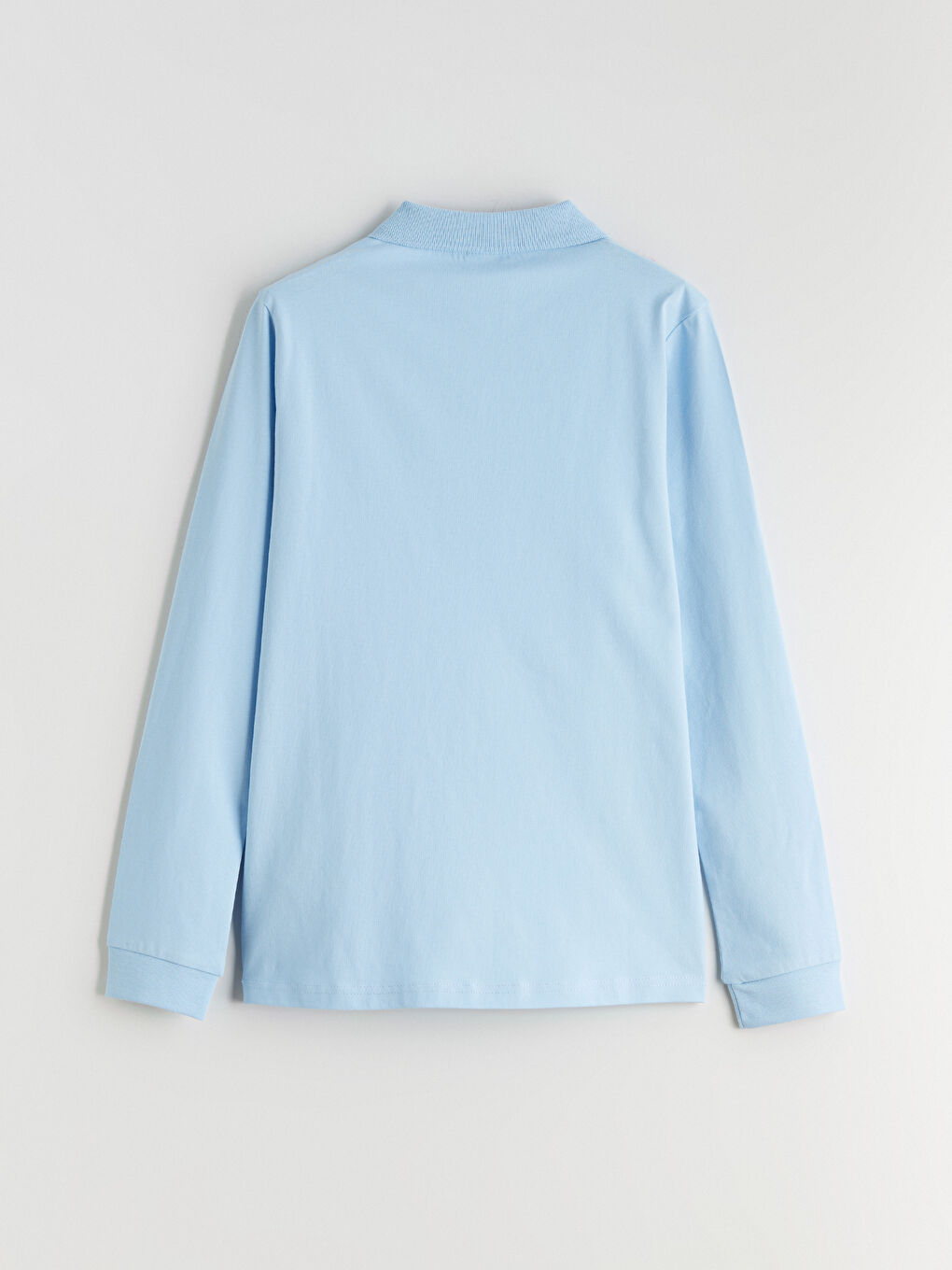 Mavi Polo Yaka Erkek Çocuk Tişört-2