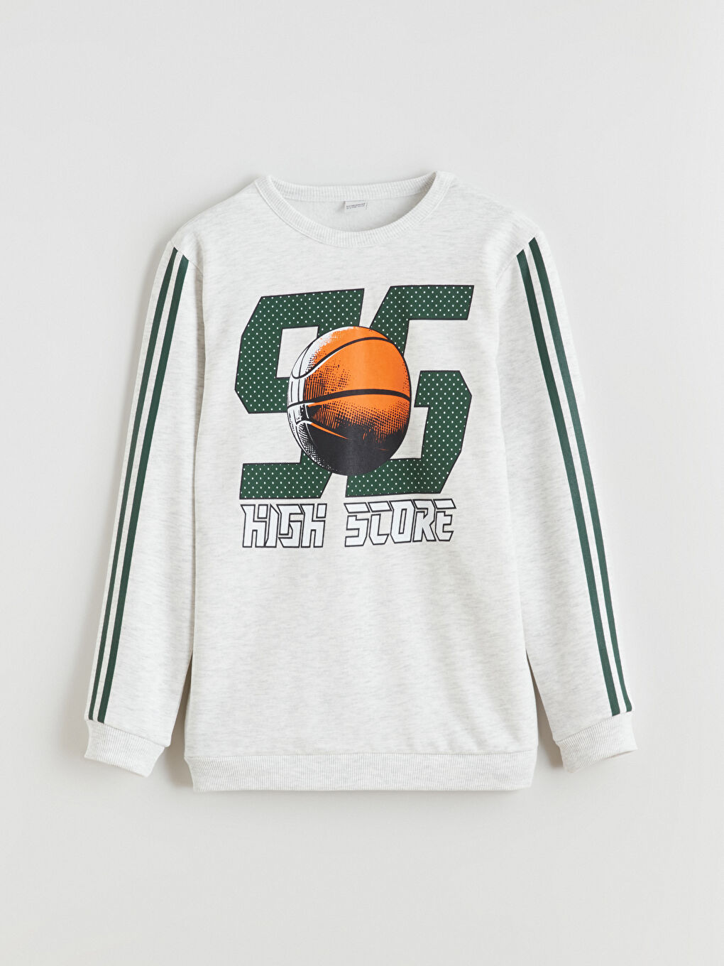 سويتشيرت بكول مدور و سروال رياضي أولاد-1