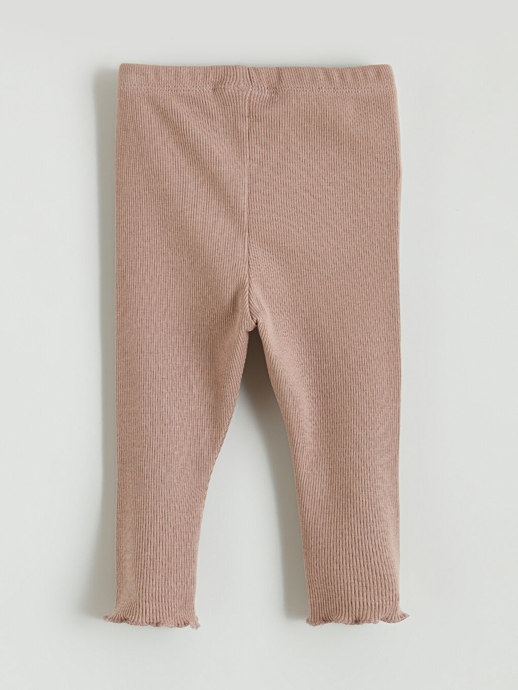 Kahverengi Kız Bebek Fitilli Tayt-1