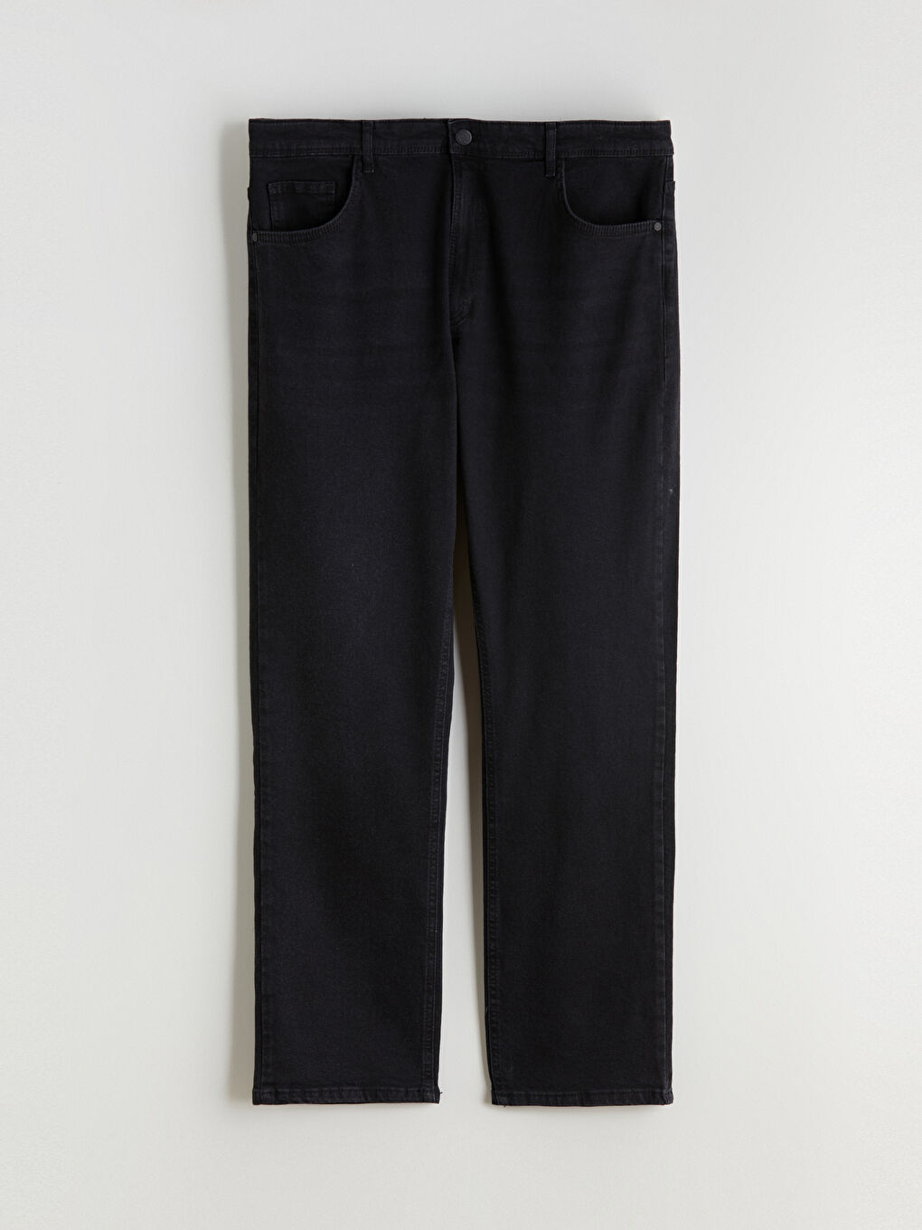 Siyah Büyük Beden 779 Regular Fit Erkek Jean Pantolon-4