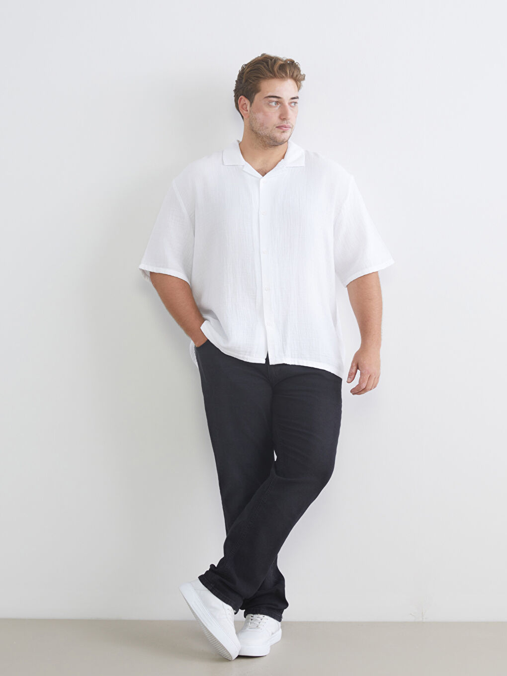 Siyah Büyük Beden 779 Regular Fit Erkek Jean Pantolon