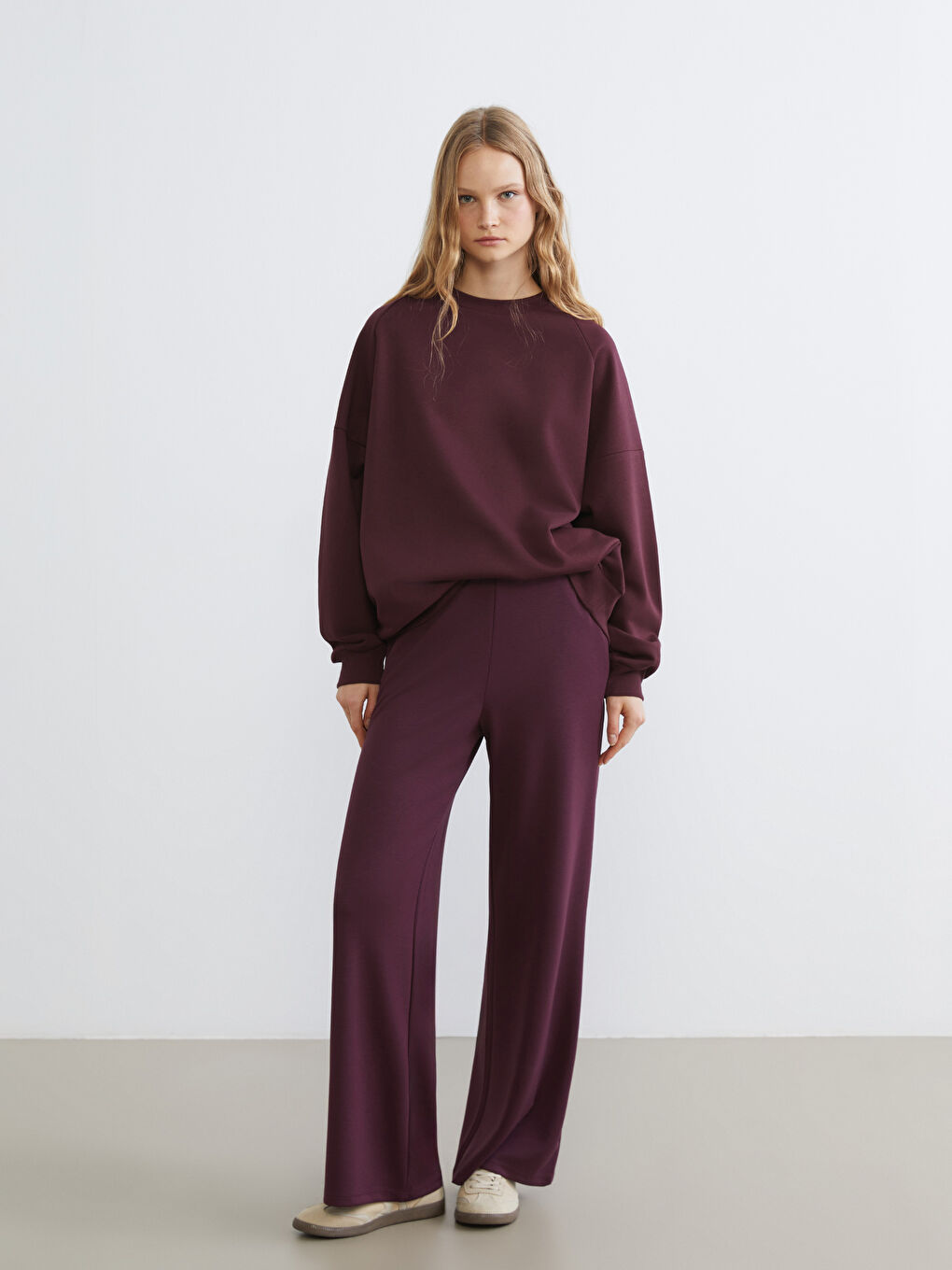 Женщины Бордовый Свитшот-1