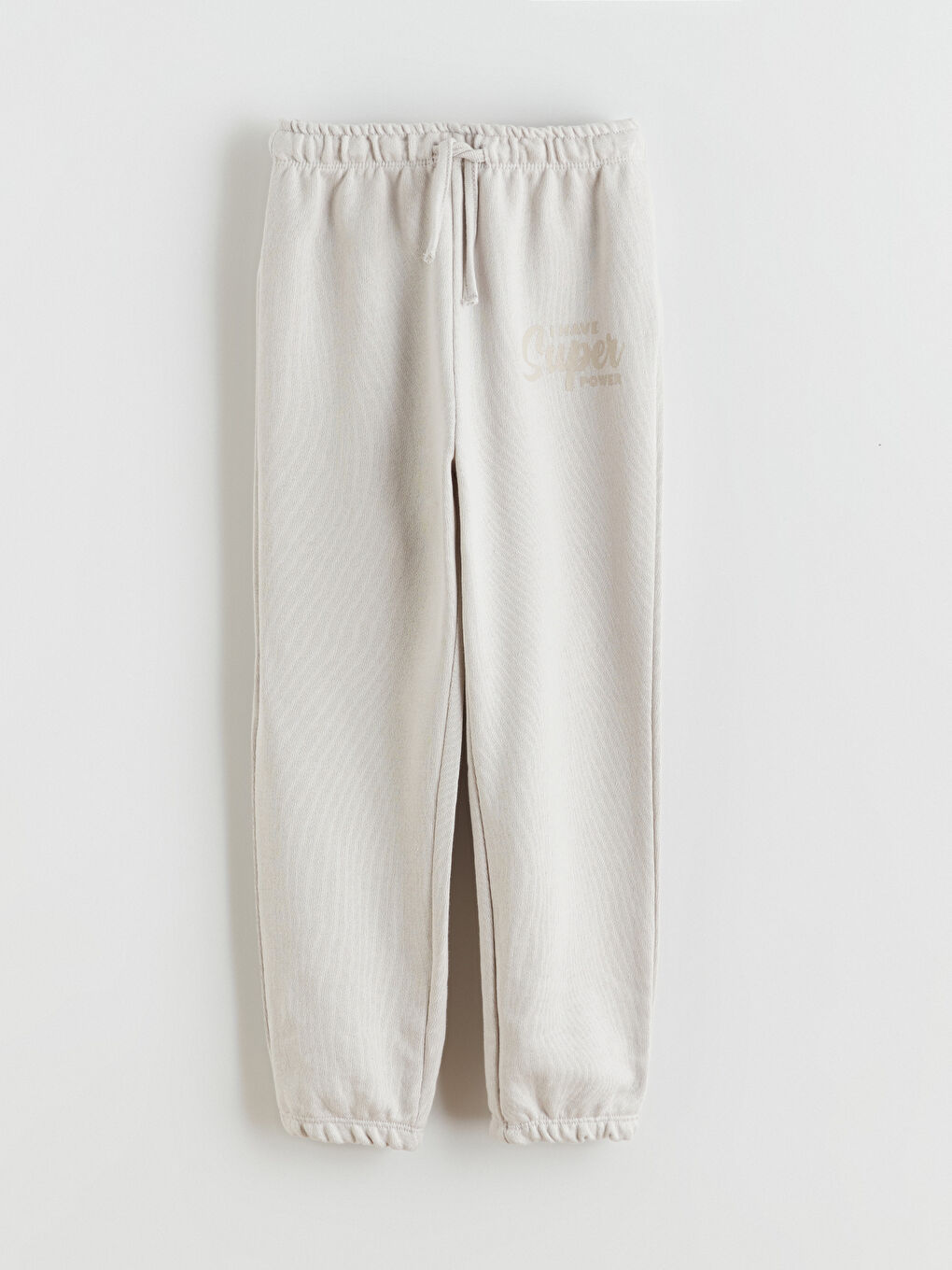 Gri Beli Lastikli Erkek Çocuk Jogger Eşofman Altı