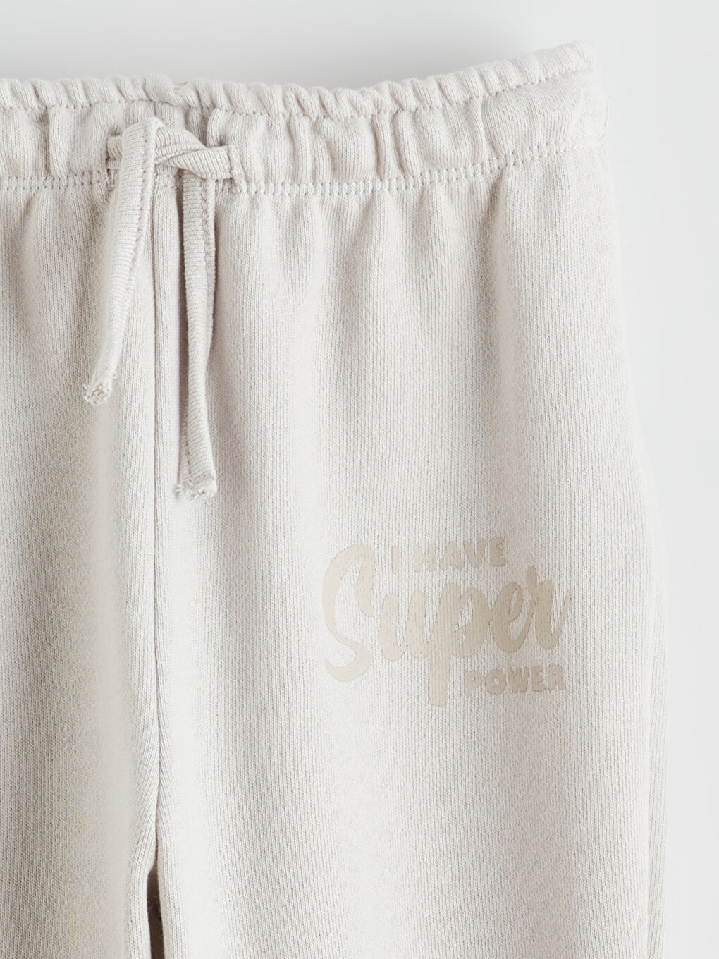Gri Beli Lastikli Erkek Çocuk Jogger Eşofman Altı-1