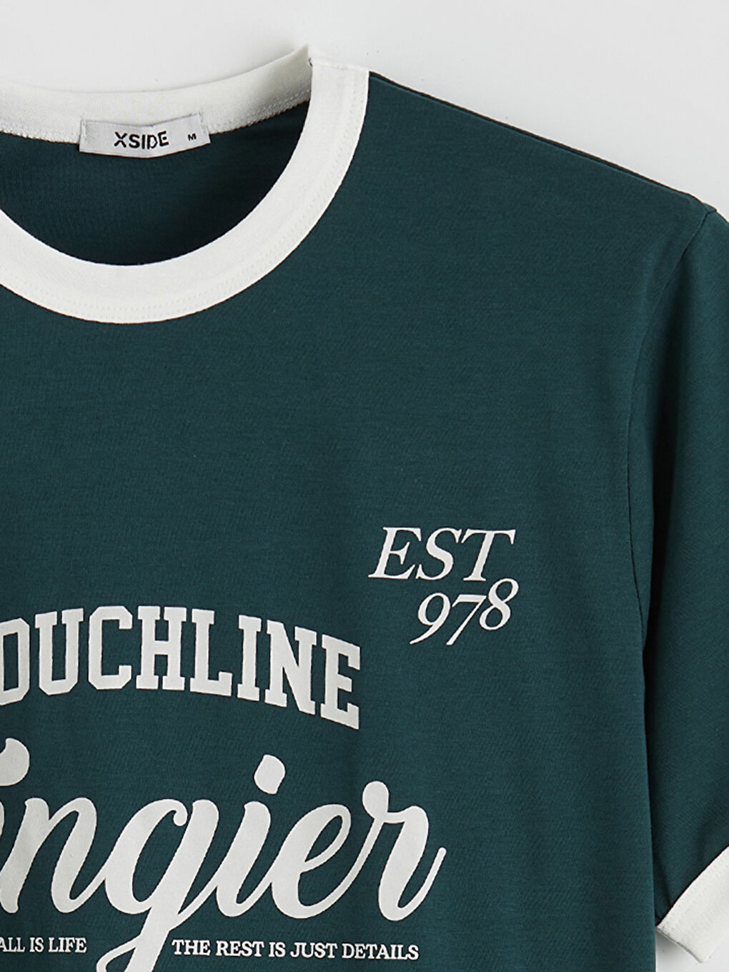 تيشيرت رجالي برقبة دائرية مطبوع من قماش جيرسي-1