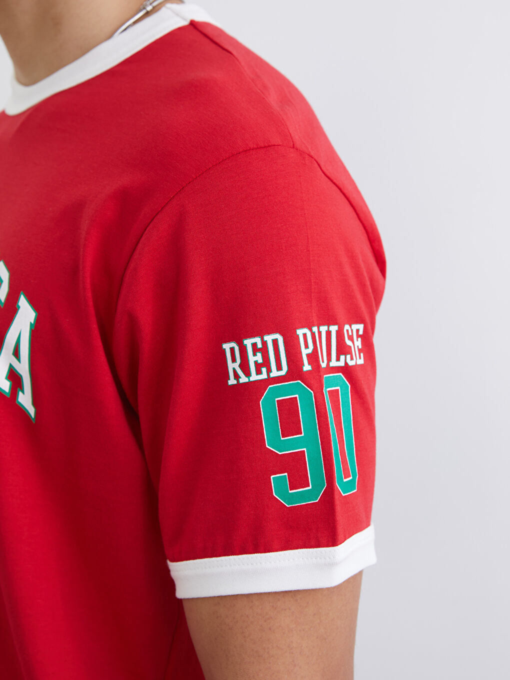 Crew Neck Casablanca Printed Knitted Men's T-Shirt-2