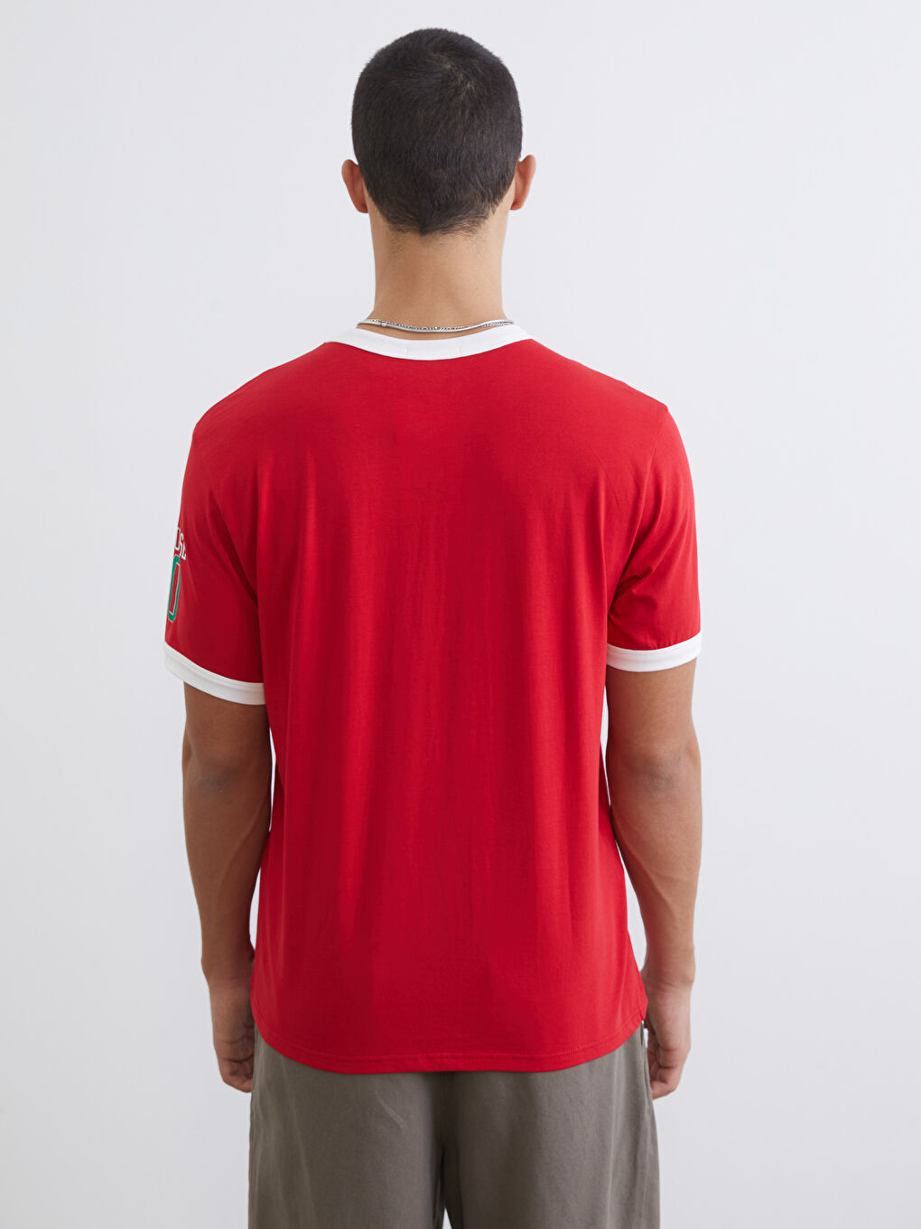 Crew Neck Casablanca Printed Knitted Men's T-Shirt-3