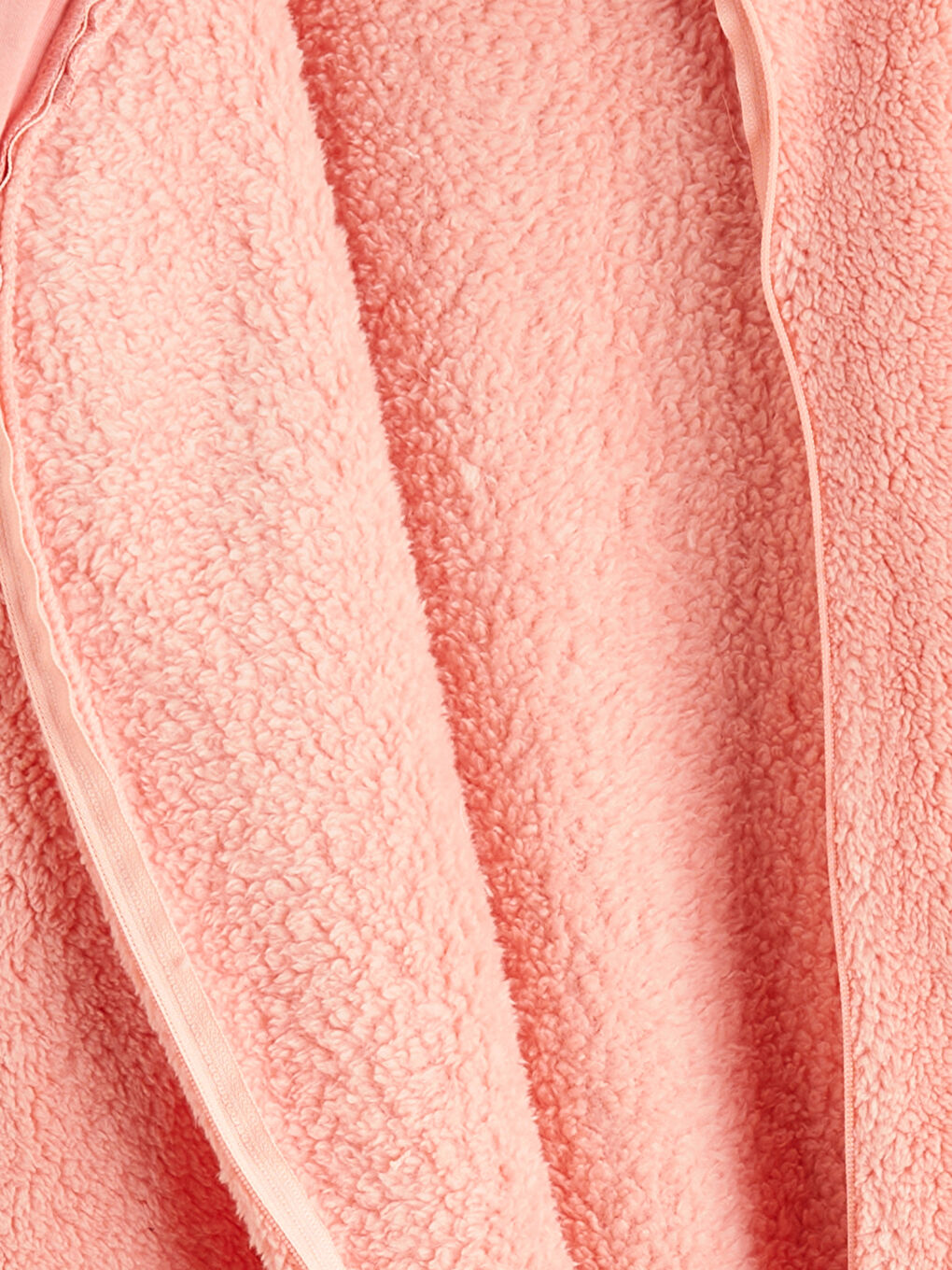 Mercan Kapüşonlu Pelüş Kız Bebek Tulum-3