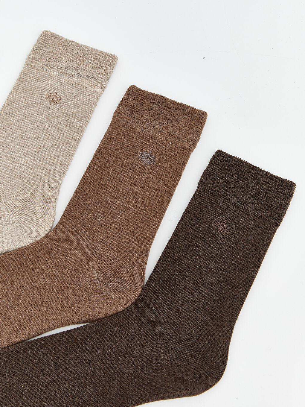 Kahverengi Nakışlı Erkek Soket Çorap 5'li-1