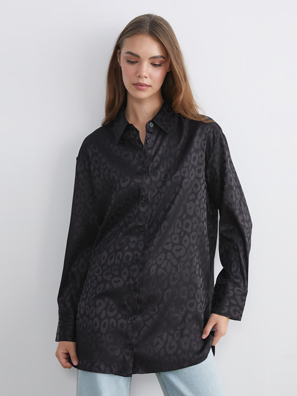 Leopard Print Women's Shirt Tunic