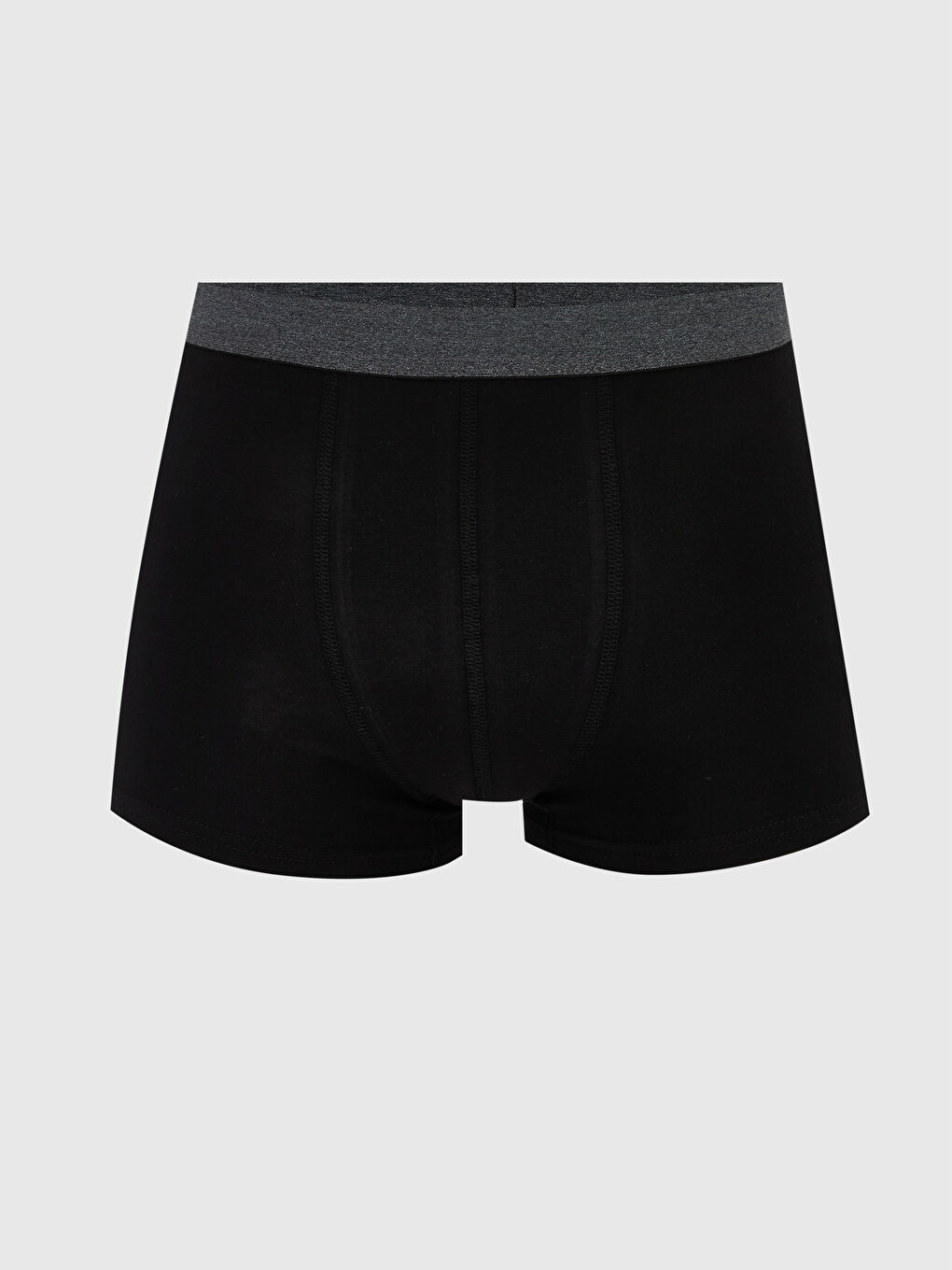 Gri Standart Kalıp Pamuklu Esnek Erkek Boxer 3'lü-1