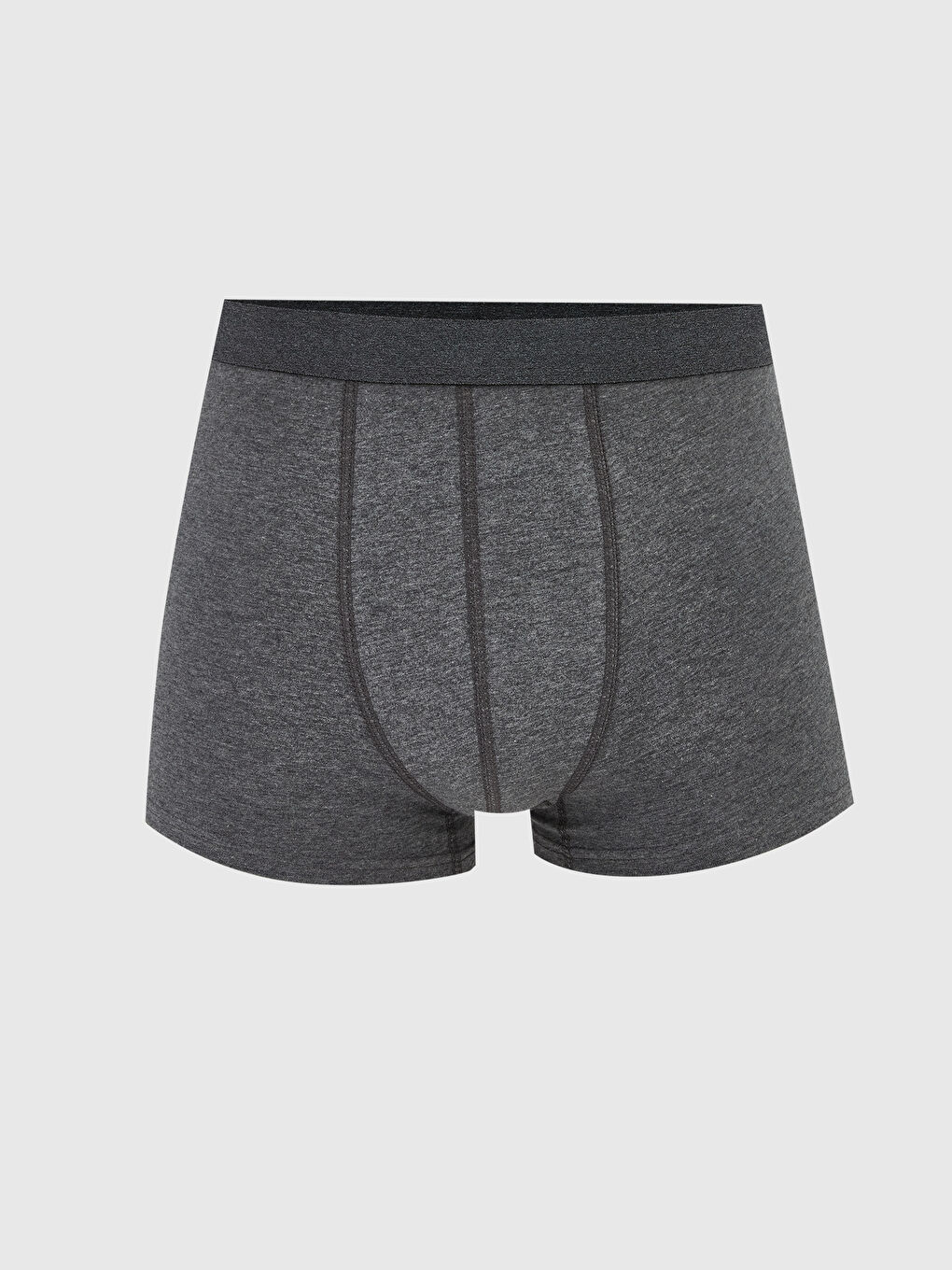 Gri Standart Kalıp Pamuklu Esnek Erkek Boxer 3'lü-3