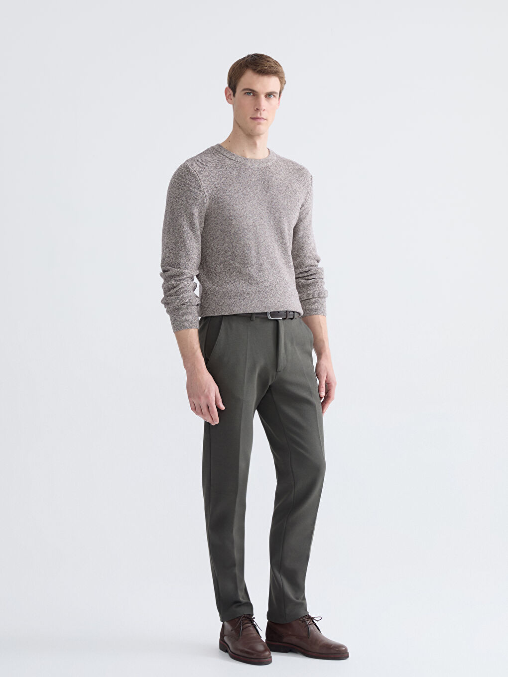 Haki Standart Kalıp Erkek Pantolon