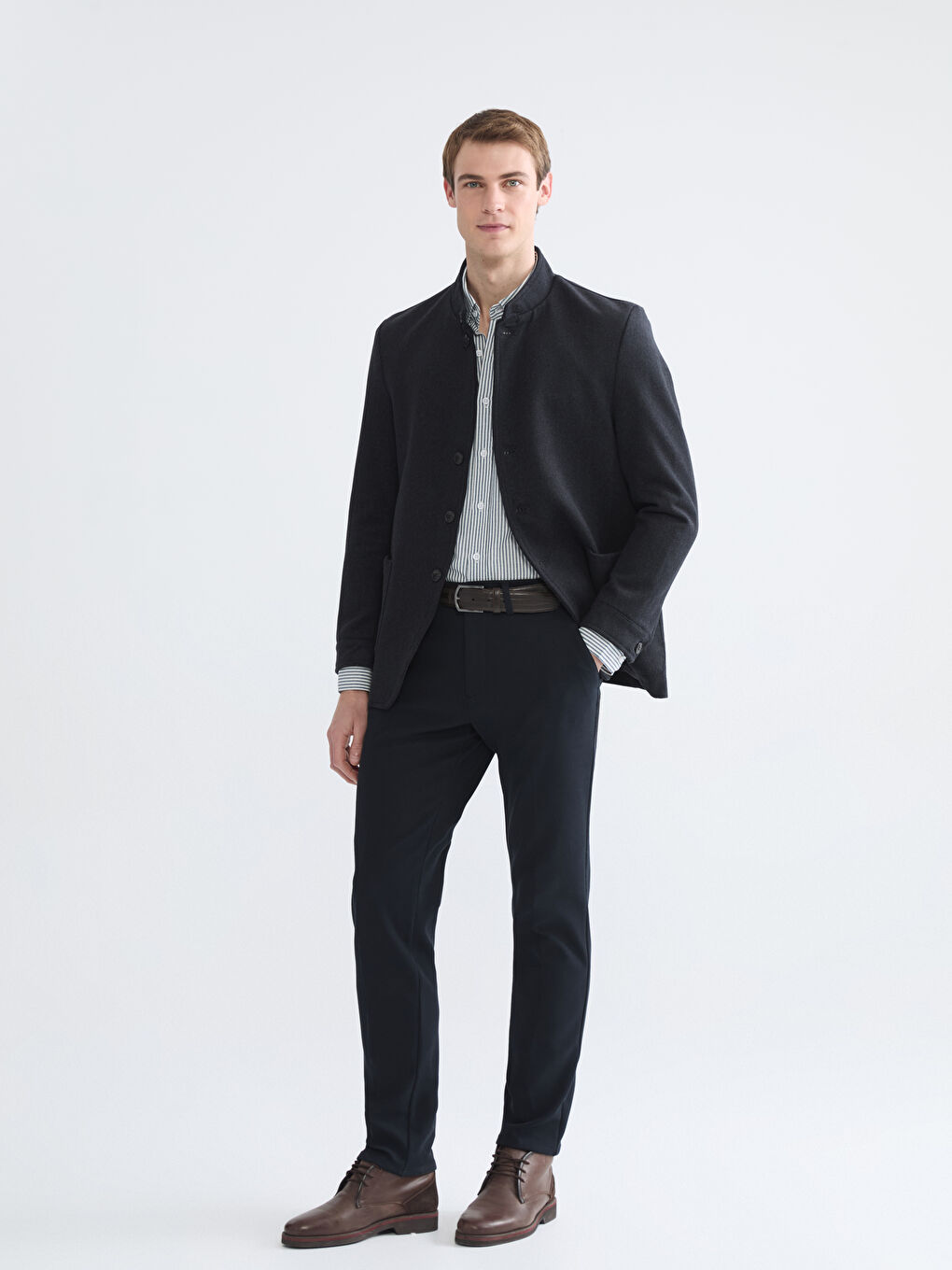 Lacivert Standart Kalıp Erkek Pantolon