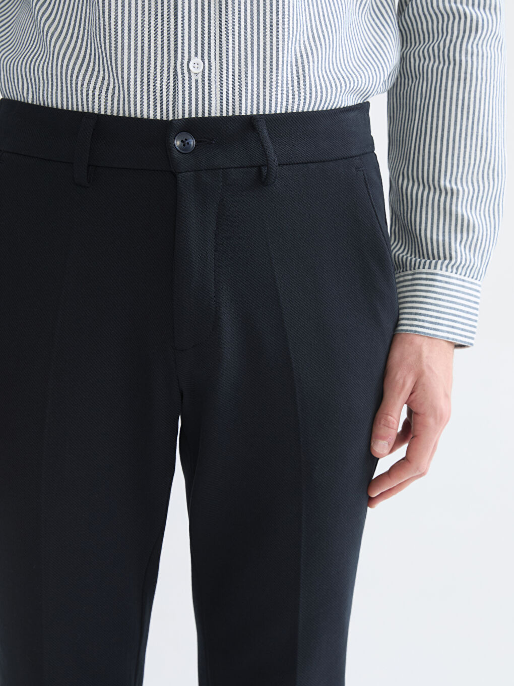 Lacivert Standart Kalıp Erkek Pantolon-2