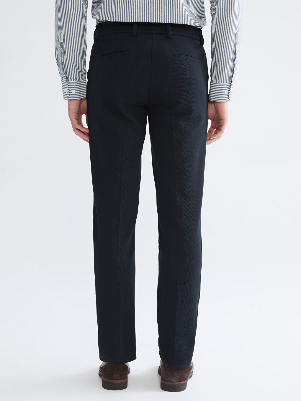 Lacivert Standart Kalıp Erkek Pantolon-3