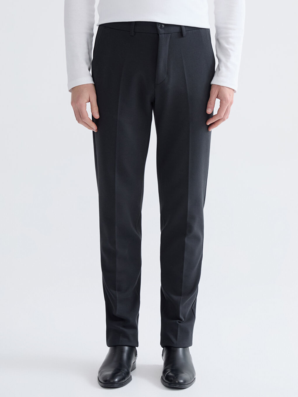 Antrasit Standart Kalıp Erkek Pantolon-1