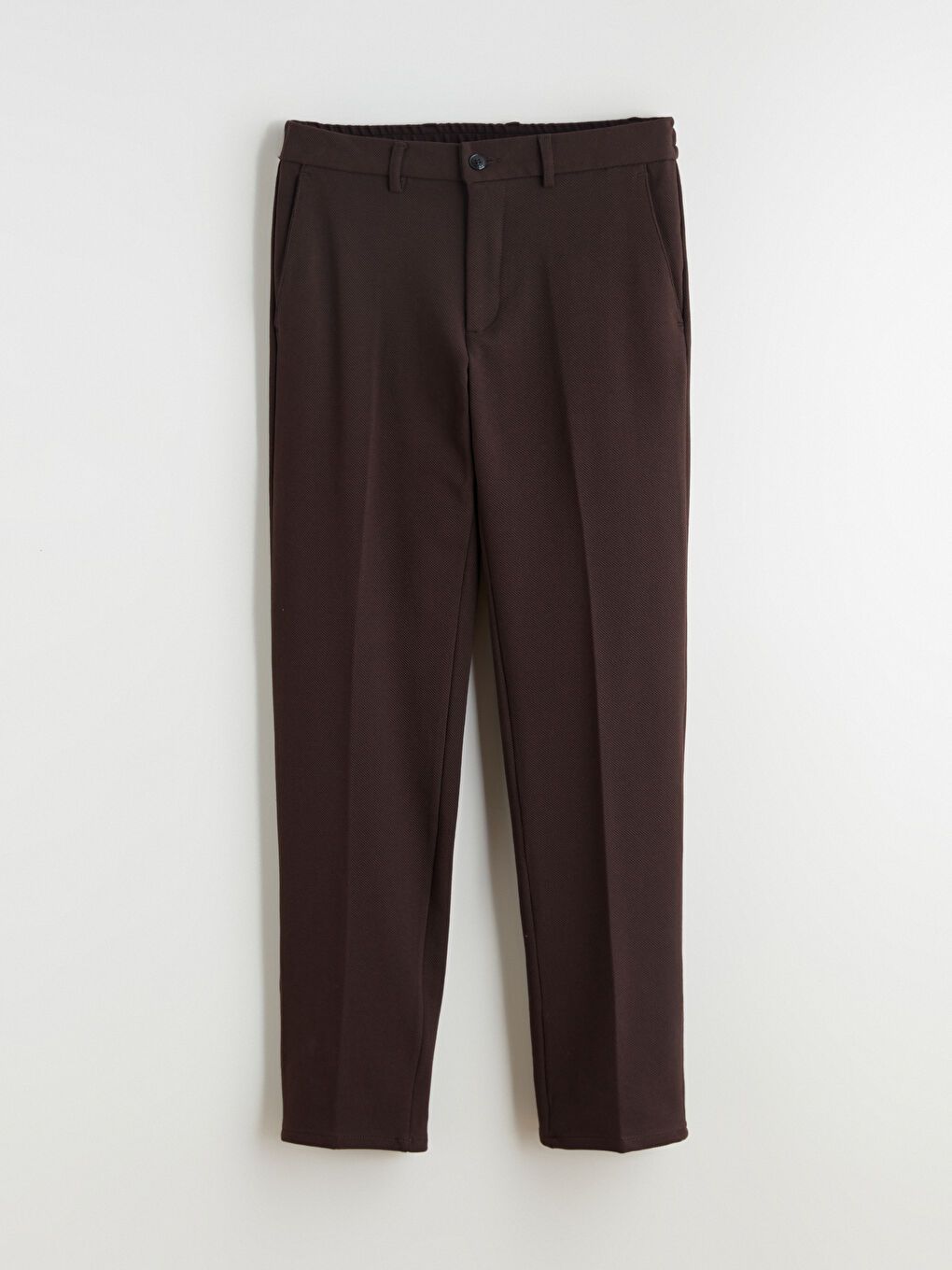 Kahverengi Standart Kalıp Erkek Pantolon-4