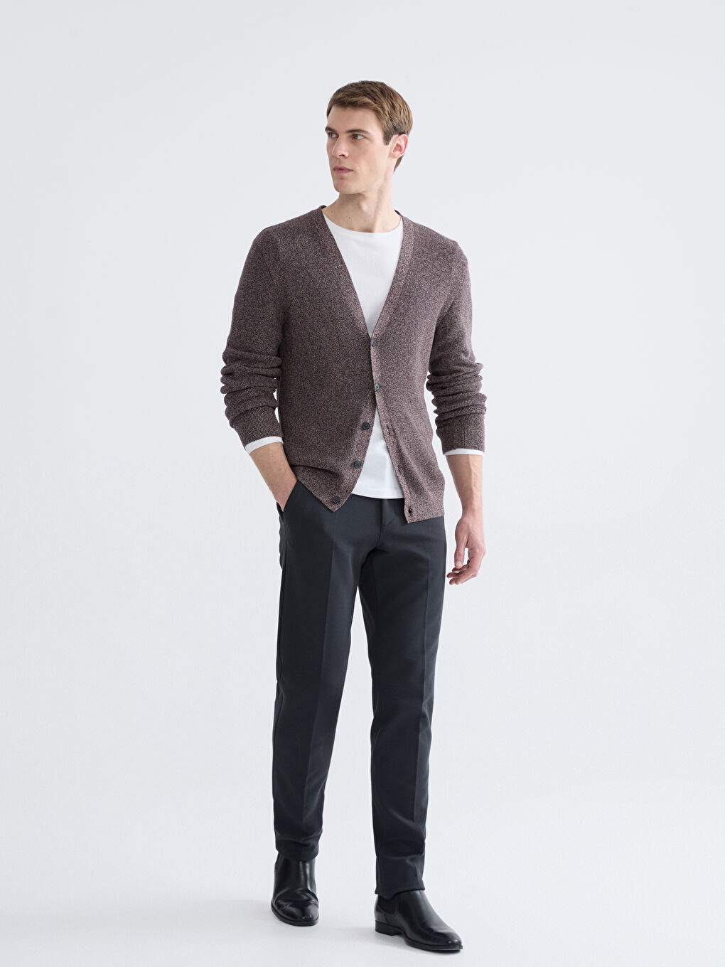 Antrasit Standart Kalıp Erkek Pantolon