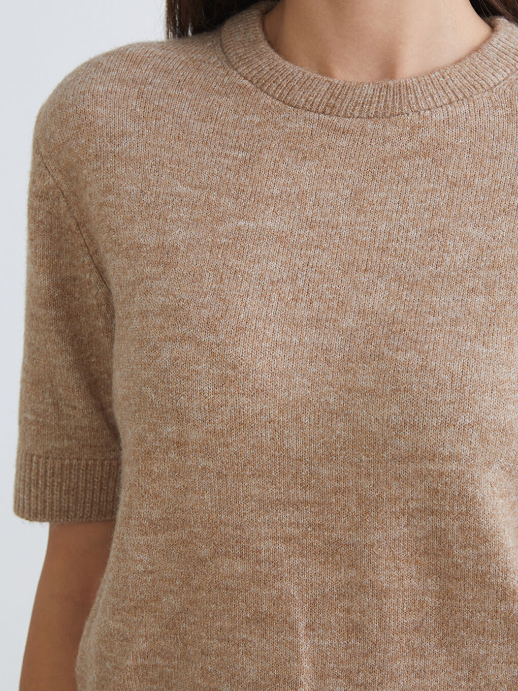 Crew Neck Women's Knitwear Sweater-2