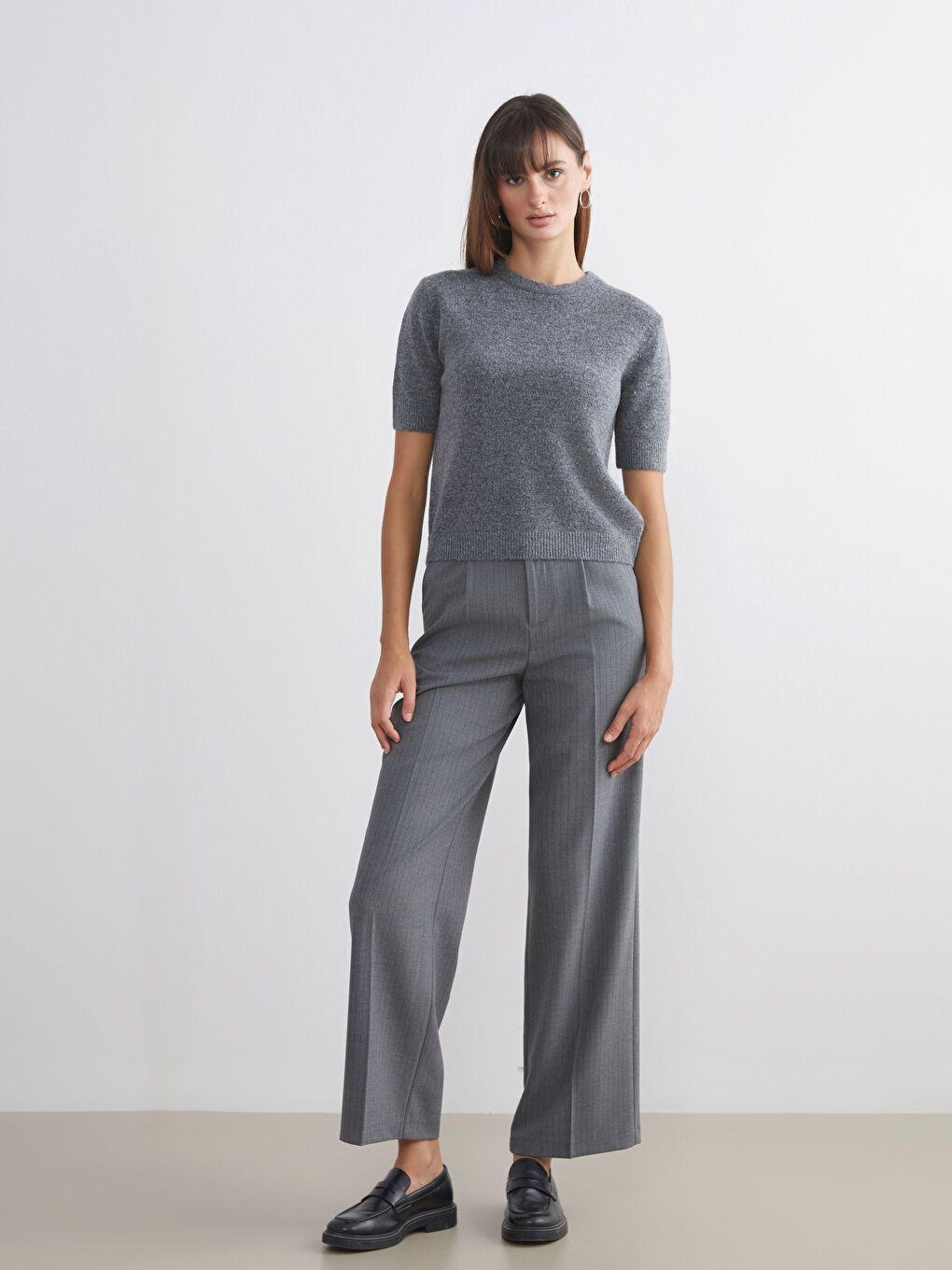 بلوز یه‌خه‌ خڕ بۆ ژنان - سوێتری تریکۆ-1