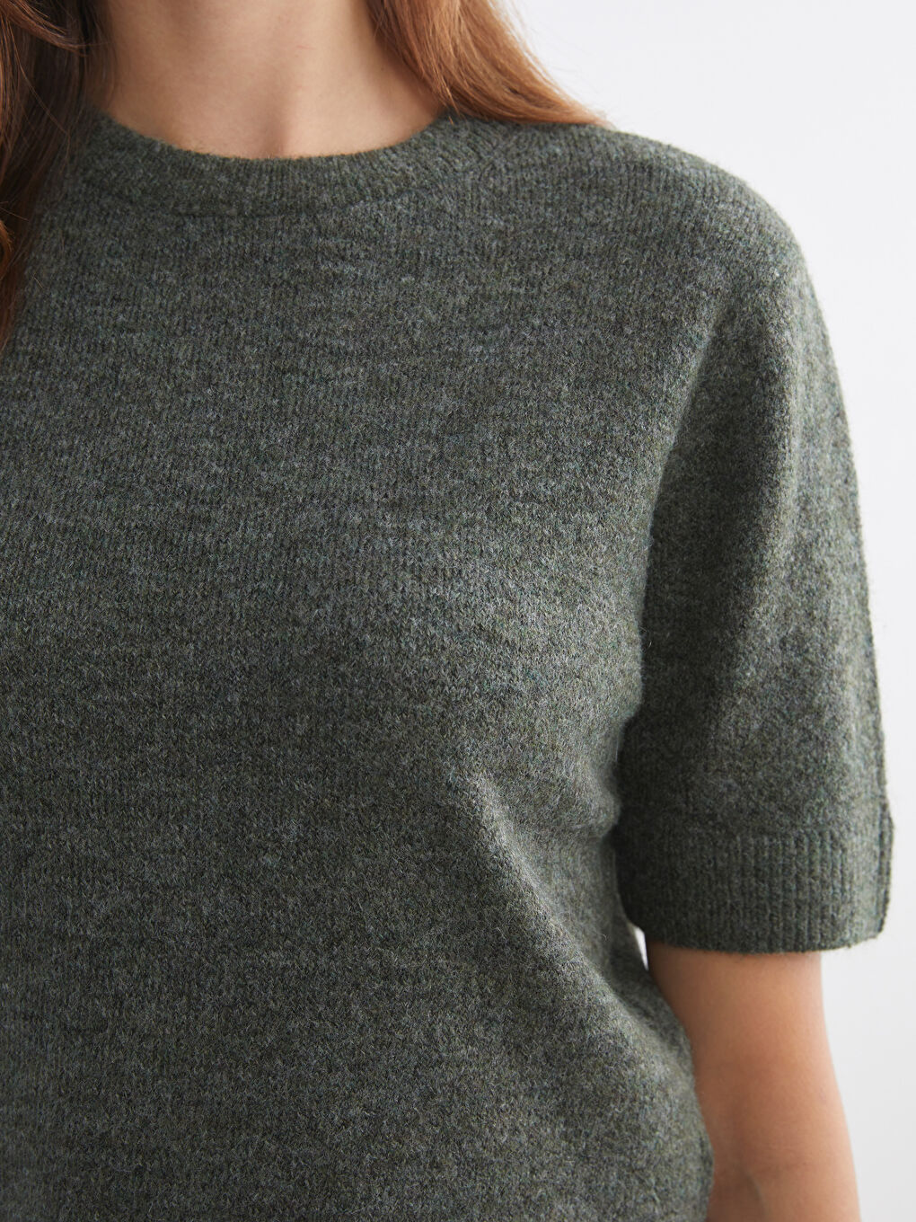 بلوز یه‌خه‌ خڕ بۆ ژنان - سوێتری تریکۆ-2