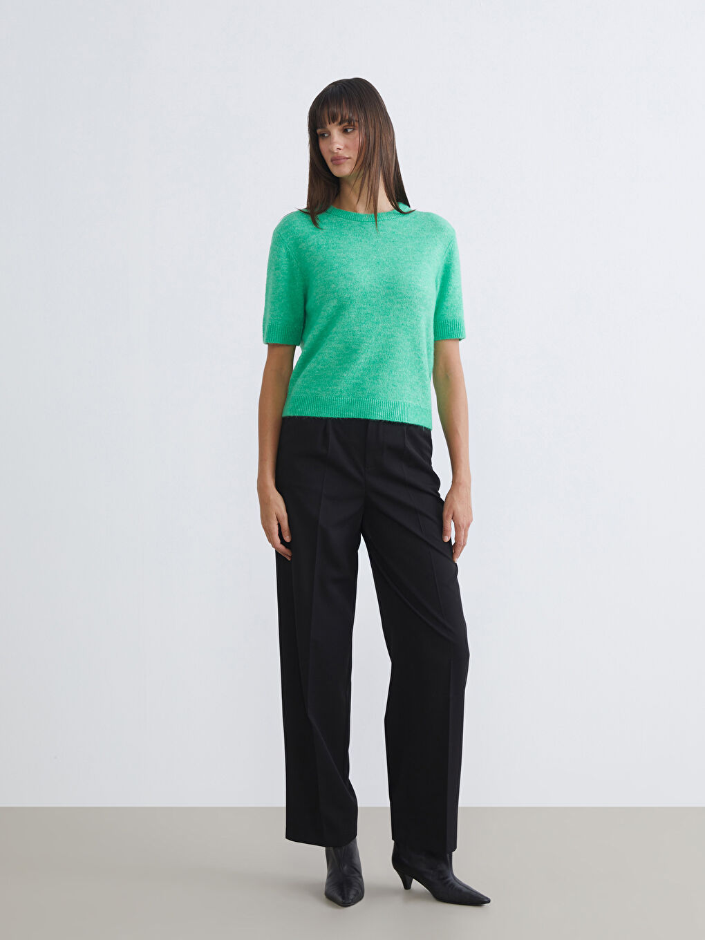 سترة نساء بكول مدور تريكو-1