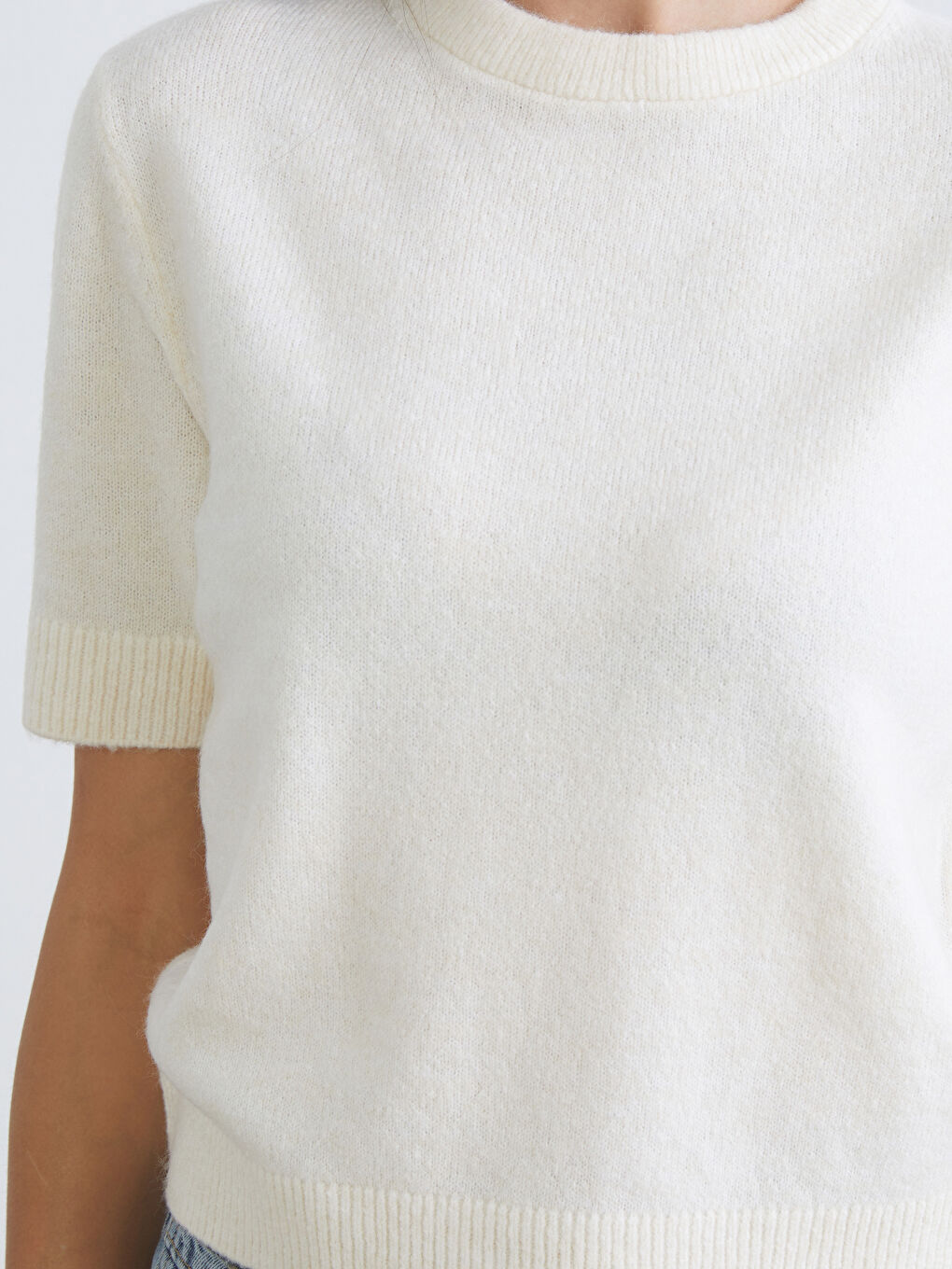 Crew Neck Women's Knitwear Sweater-2