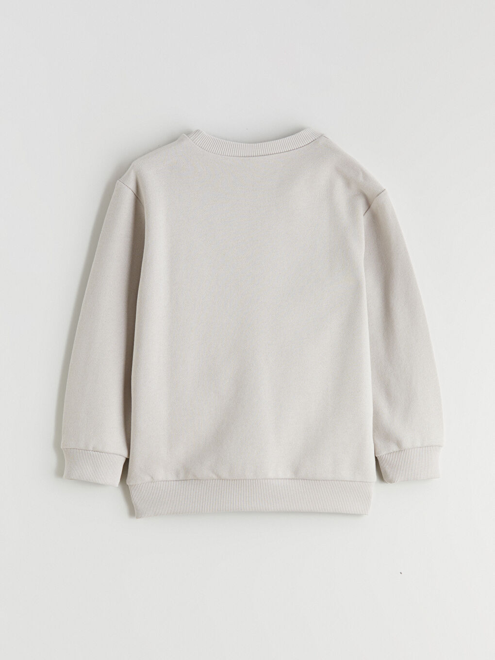 Gri Bisiklet Yaka Erkek Çocuk Sweatshirt-6