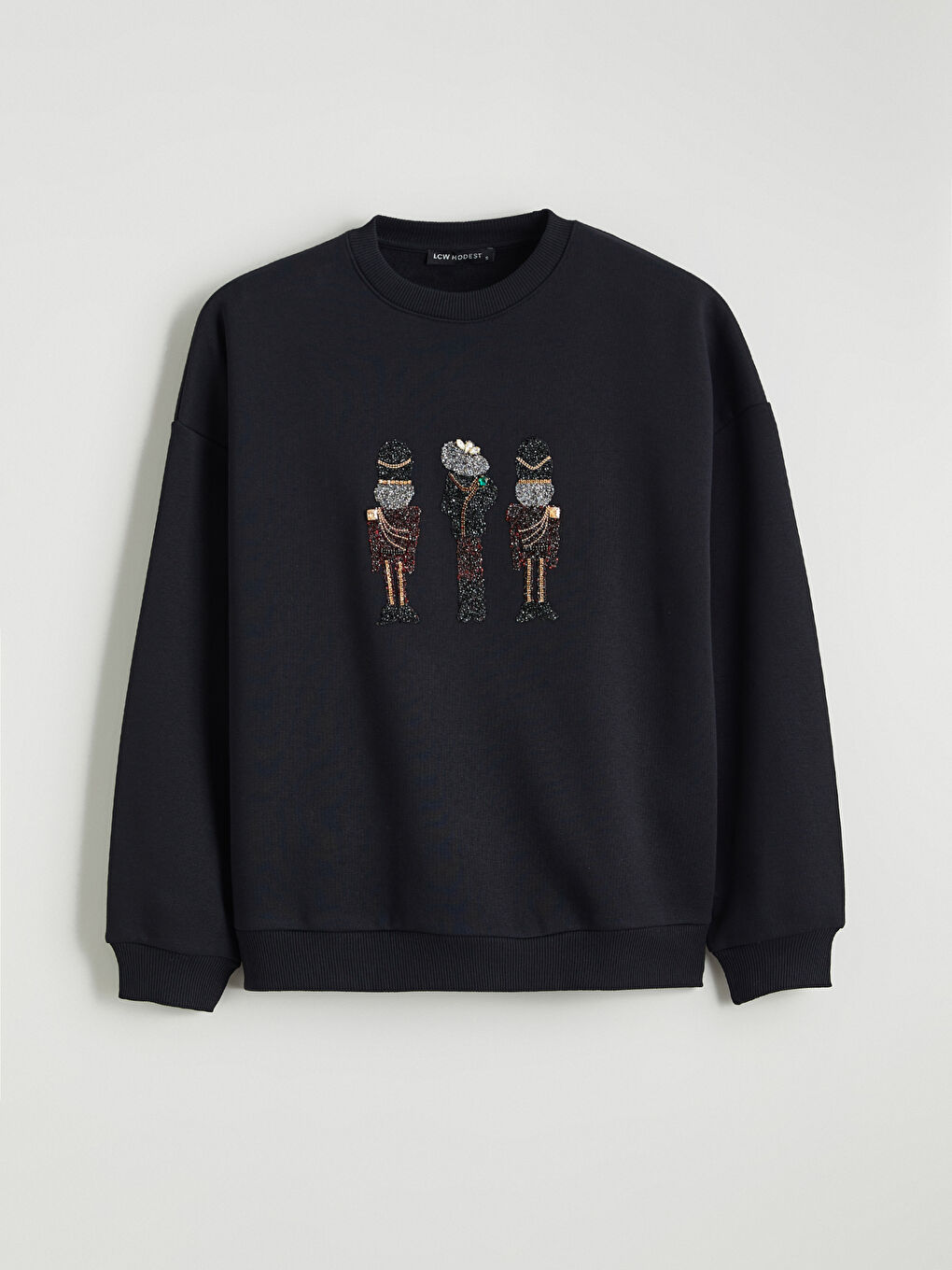 تونيك كنزة رياضية أسود امرأة-4