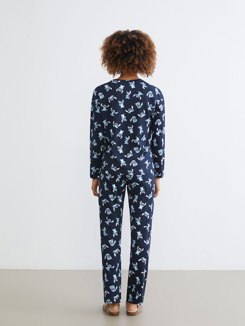 Женщины Синий Пижамный комплект-3