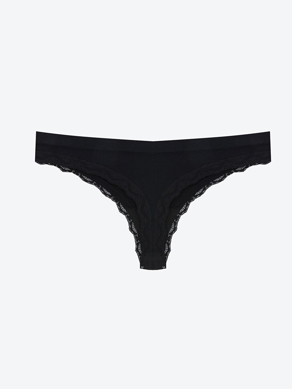 Lace Detailed Thong Knickers-1