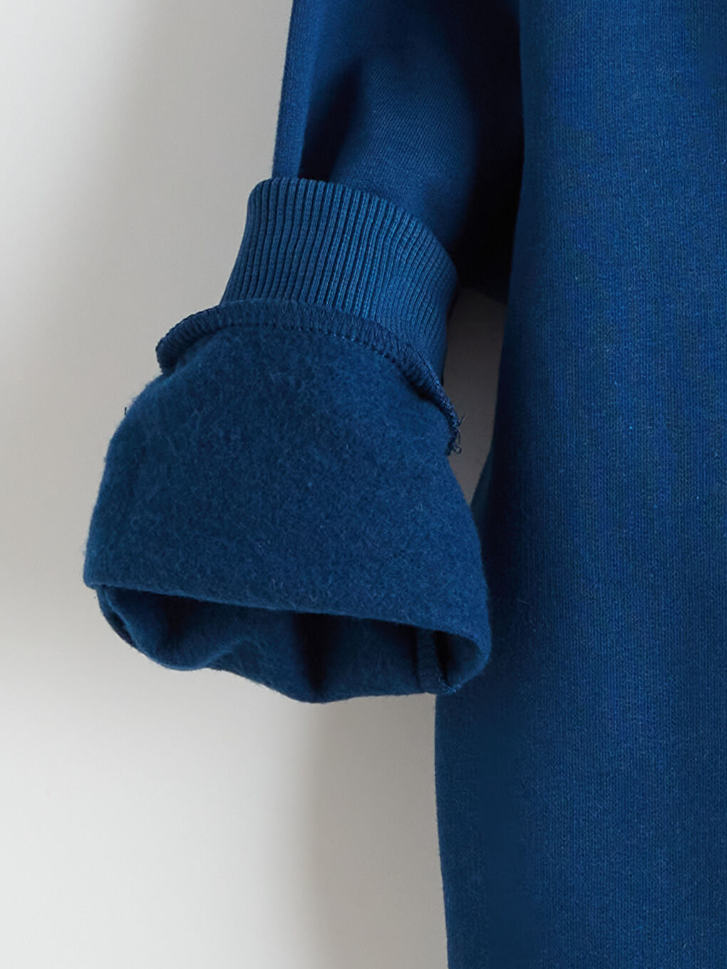 Lacivert Bisiklet Yaka Baskılı Erkek Çocuk Sweatshirt-3