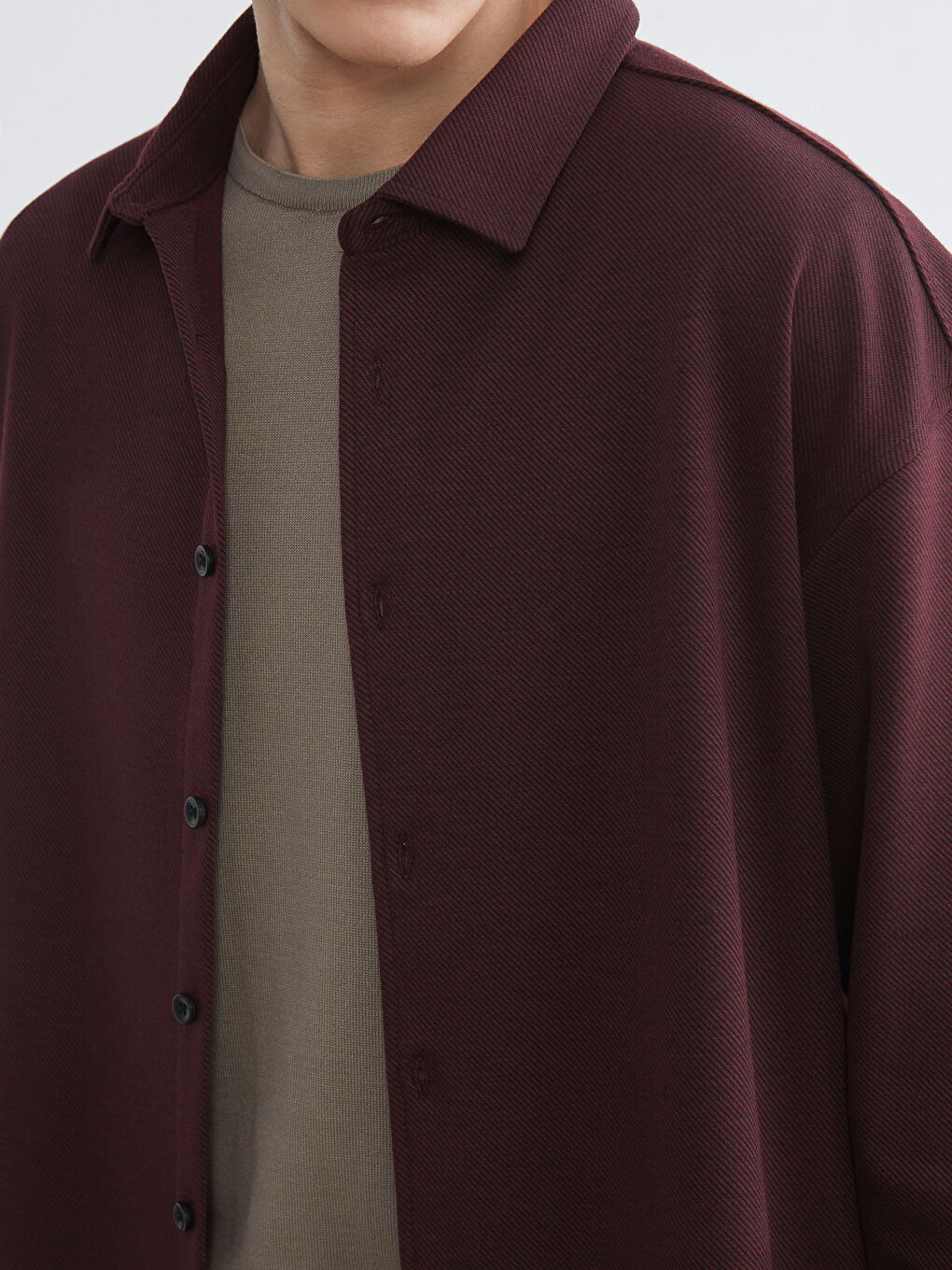 قميص رجالي بأكمام طويلة وقصة عادية-2