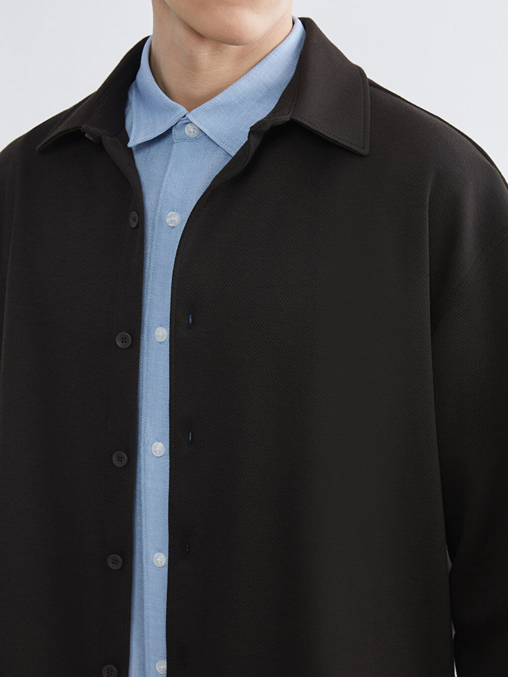 Kahverengi Regular Fit Uzun Kollu Erkek Gömlek-2