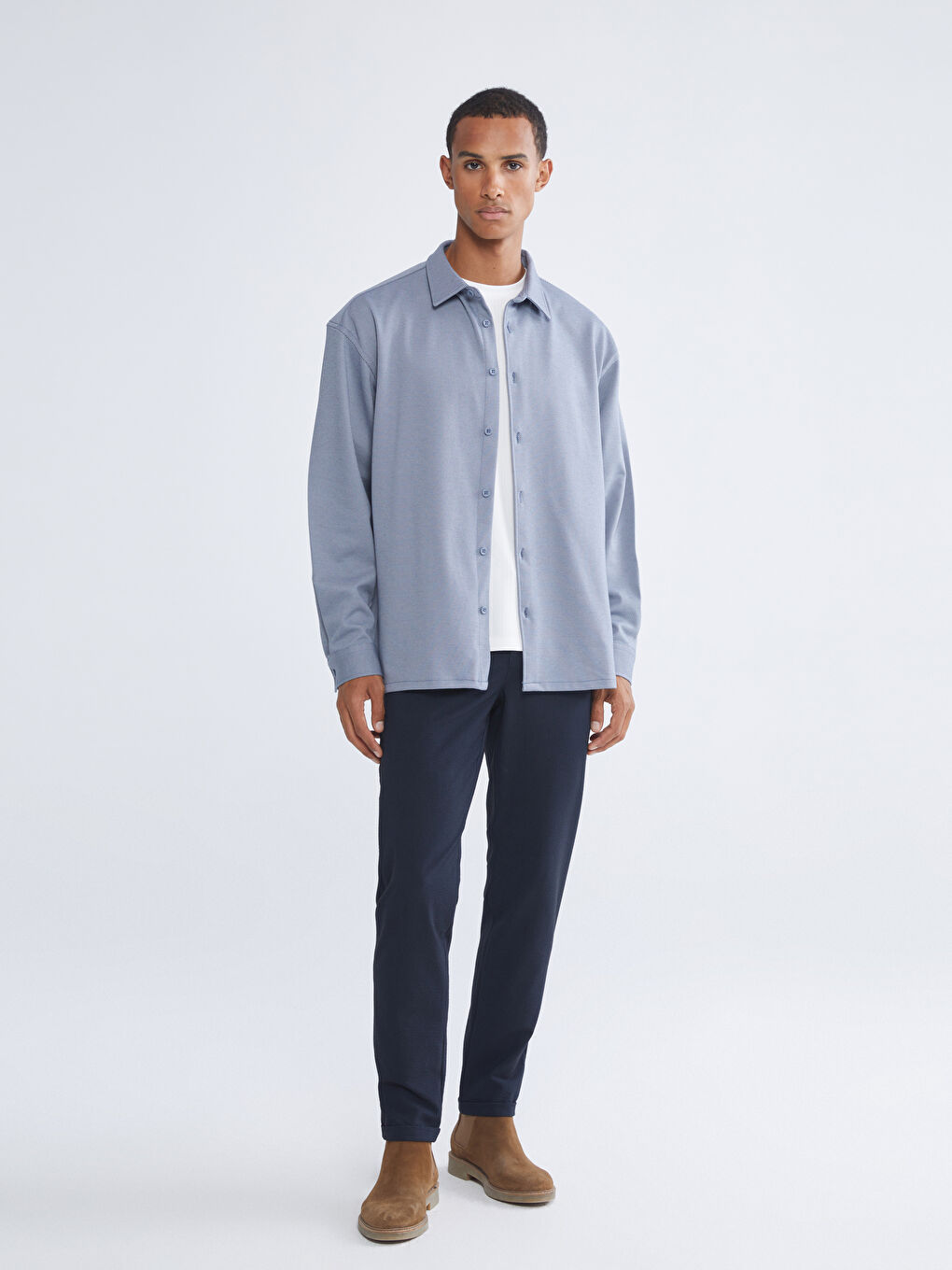 Mavi Regular Fit Uzun Kollu Erkek Gömlek-1