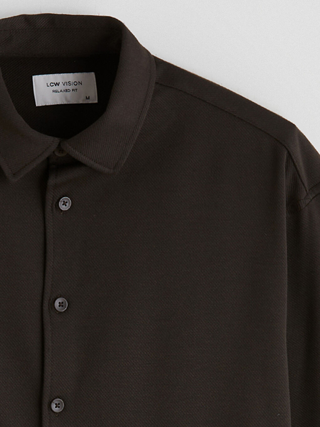 Kahverengi Regular Fit Uzun Kollu Erkek Gömlek-5