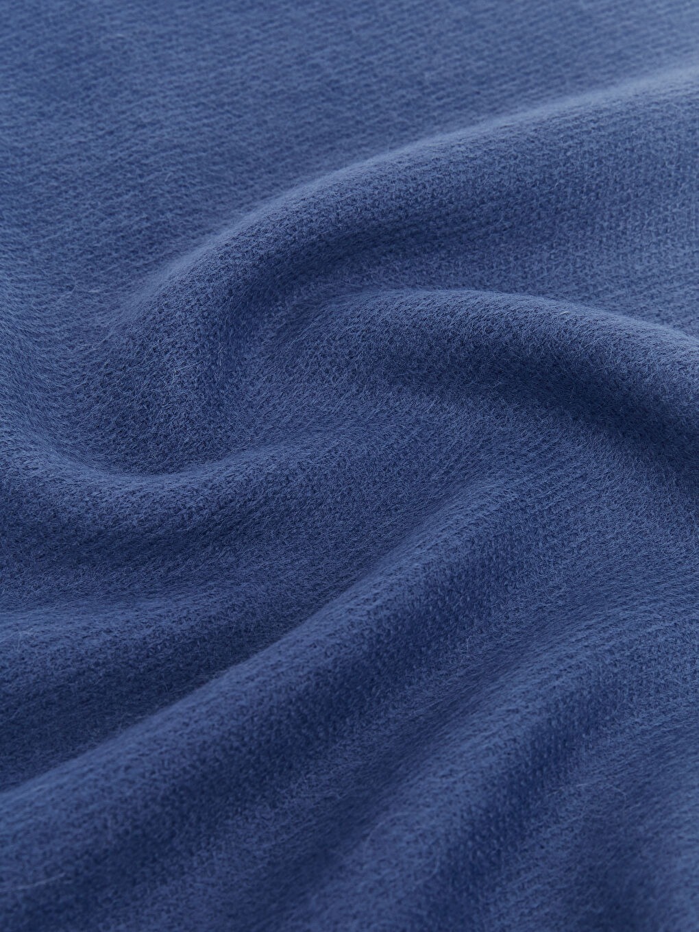 Lacivert Püsküllü Kadın Atkı-2