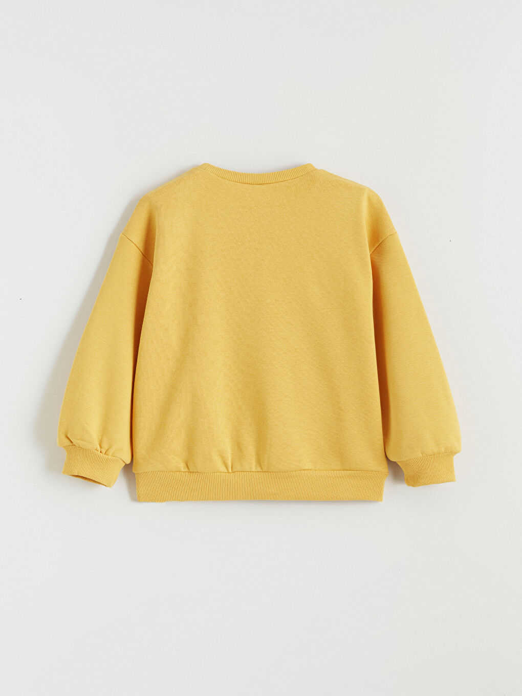 Crew Neck Stitch Printed Girls' Sweatshirt-3